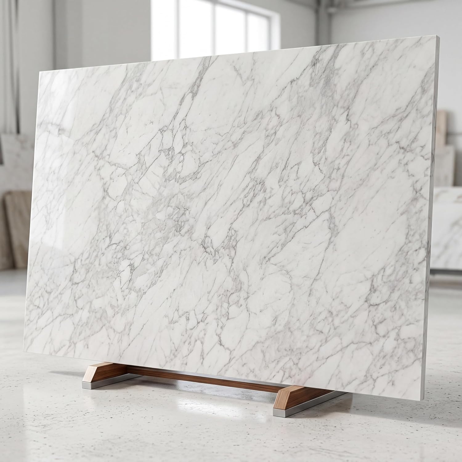 Oval Real Marble Tray / Carrara White / 11.8 x 5.9