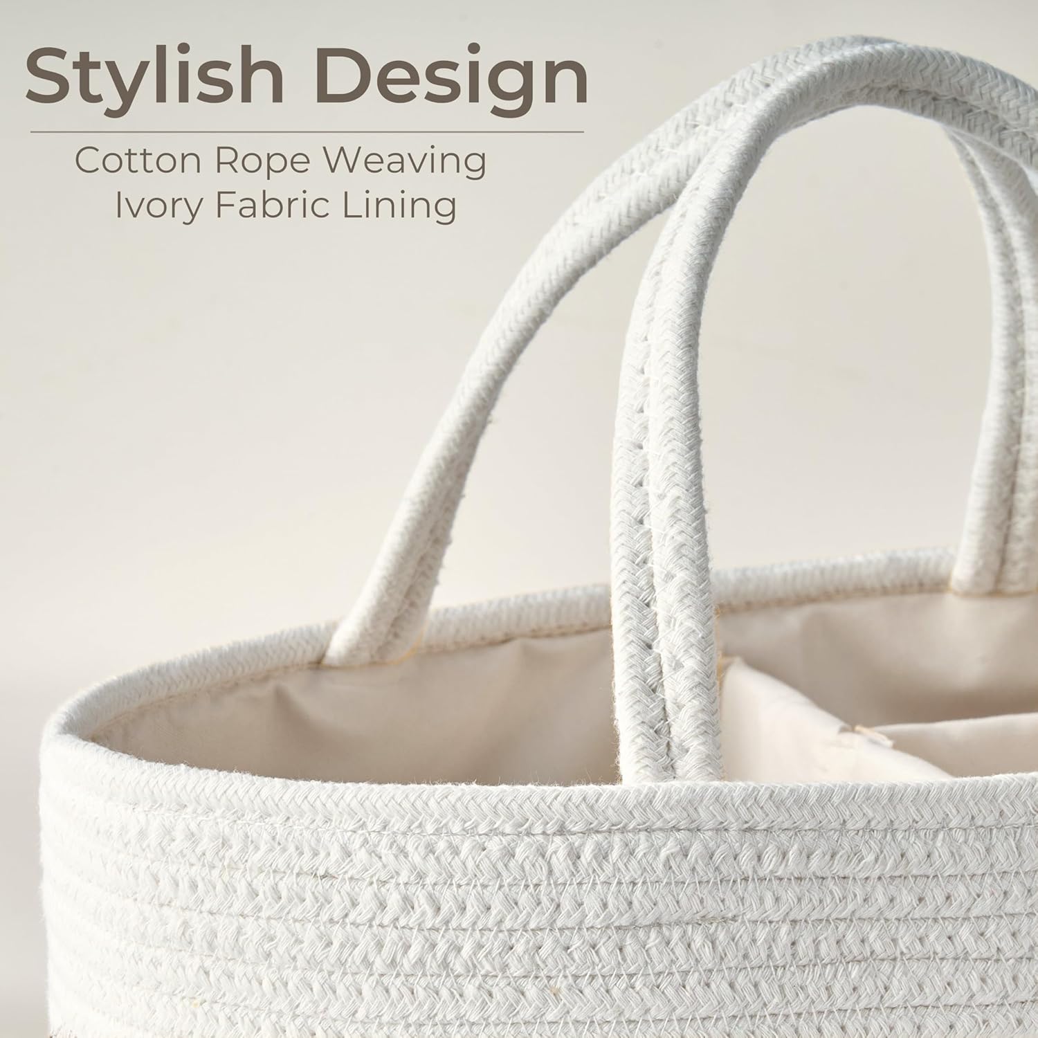 Baby Storage Basket / Off White / Small