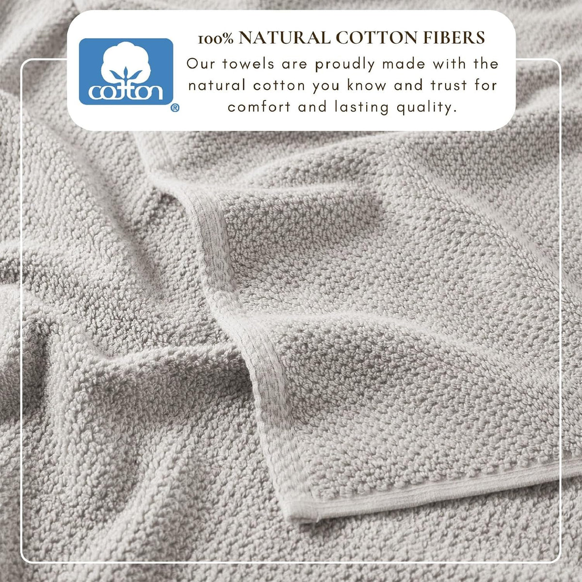 Great Bay Home 100% Cotton 6 Piece Bath Sheet Set - Absorbent, Quick-Drying, Durable Bath Towels for Bathroom Decor