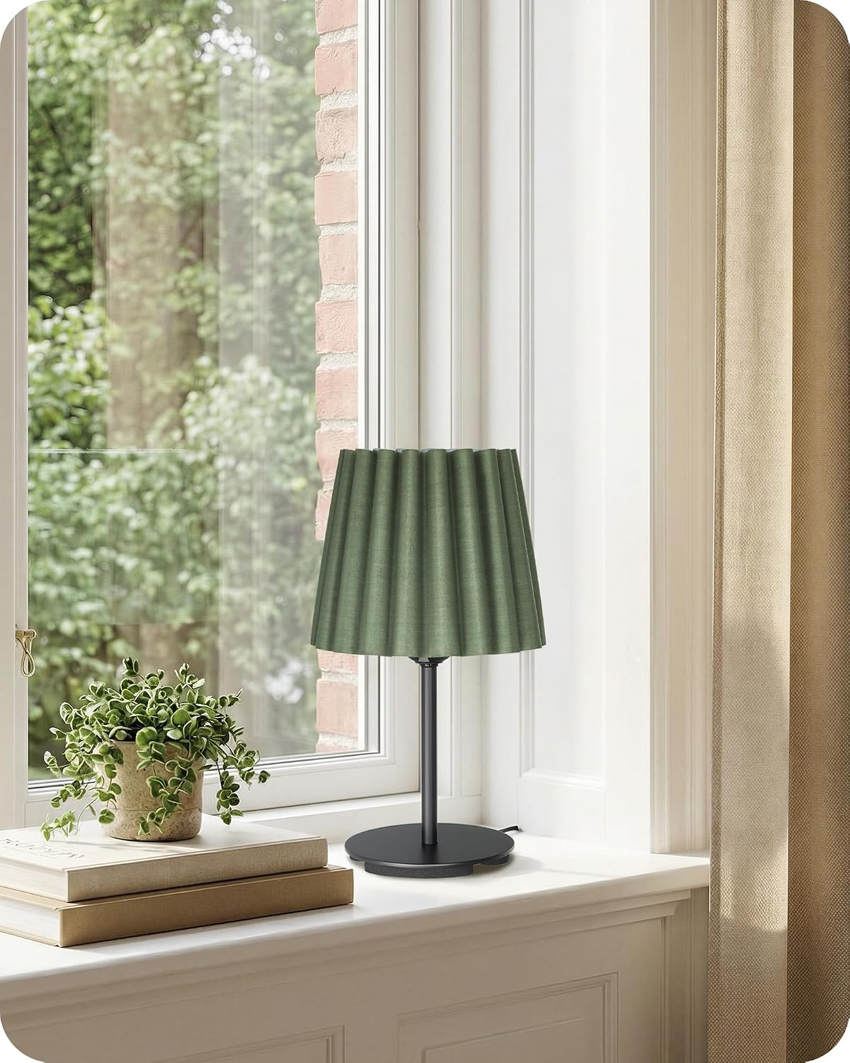 Small Bedside Table Lamps Set of 2, Dimmable Table Lamps with 3 Adjustable Color Temperatures, Nightstand Lamps with 2