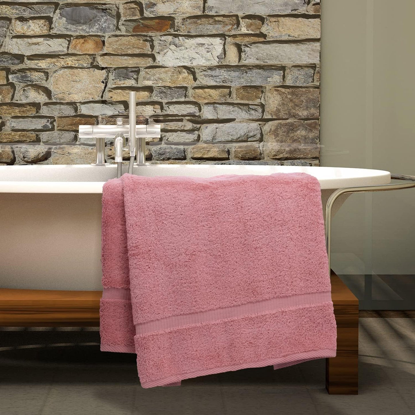 Luxury Hotel & Spa Collection Highly Absorbent, Quick Dry 100% Turkish Cotton 700 GSM, Eco Friendly Towel, for Bathroom
