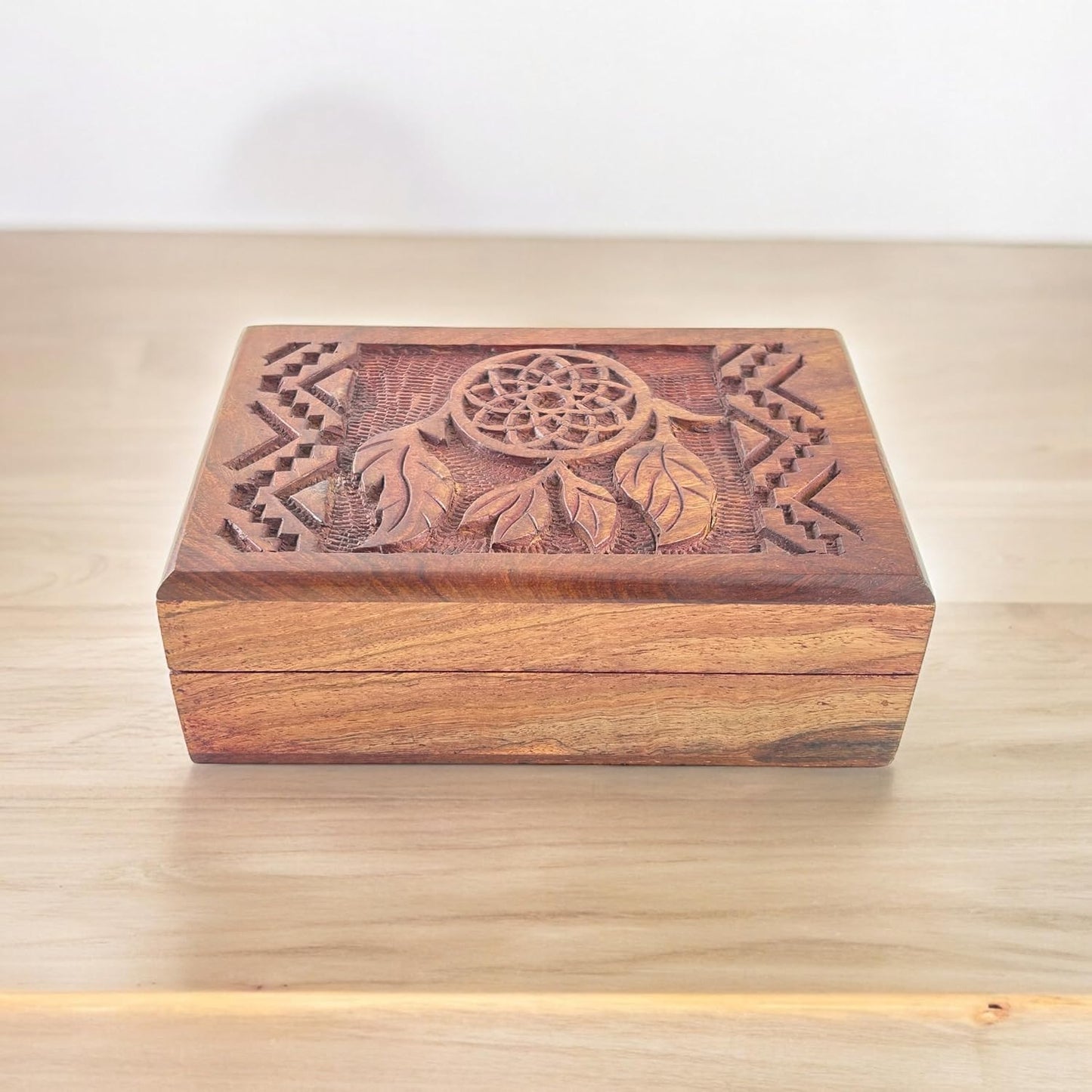Wooden Mini Jewellery Box / Dream Catch