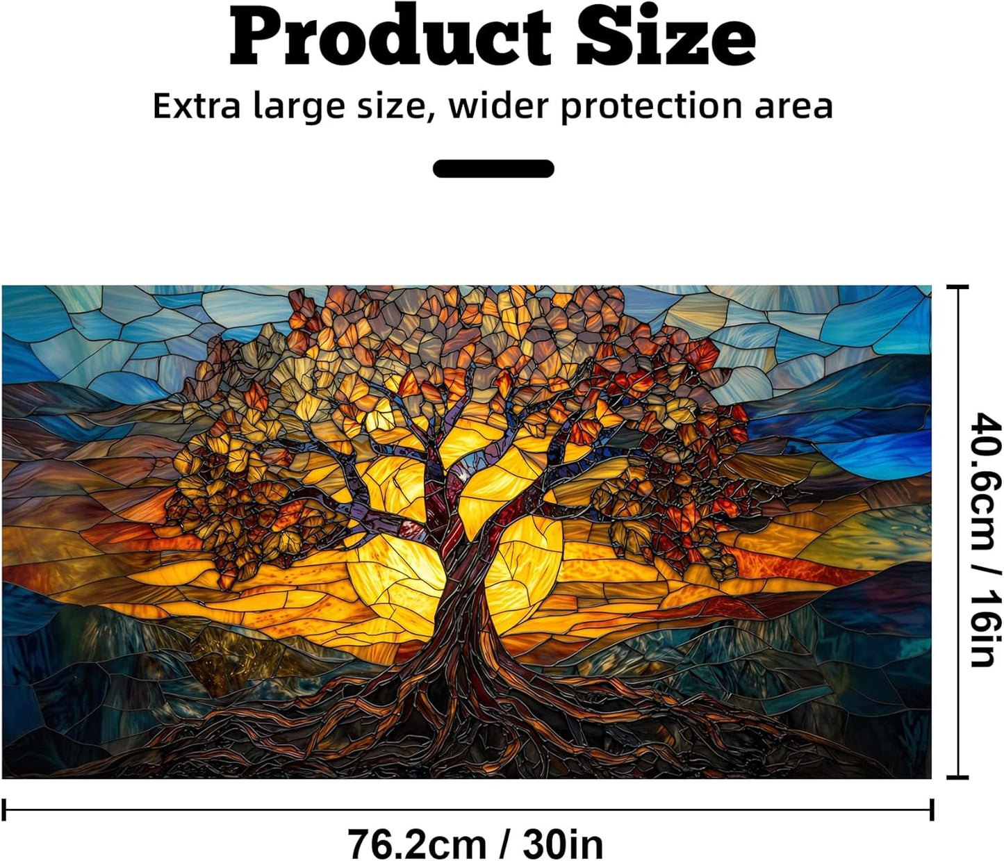 Waterproof PVC Vinyl Peel & Stick Decals / Tree / 30 x 16