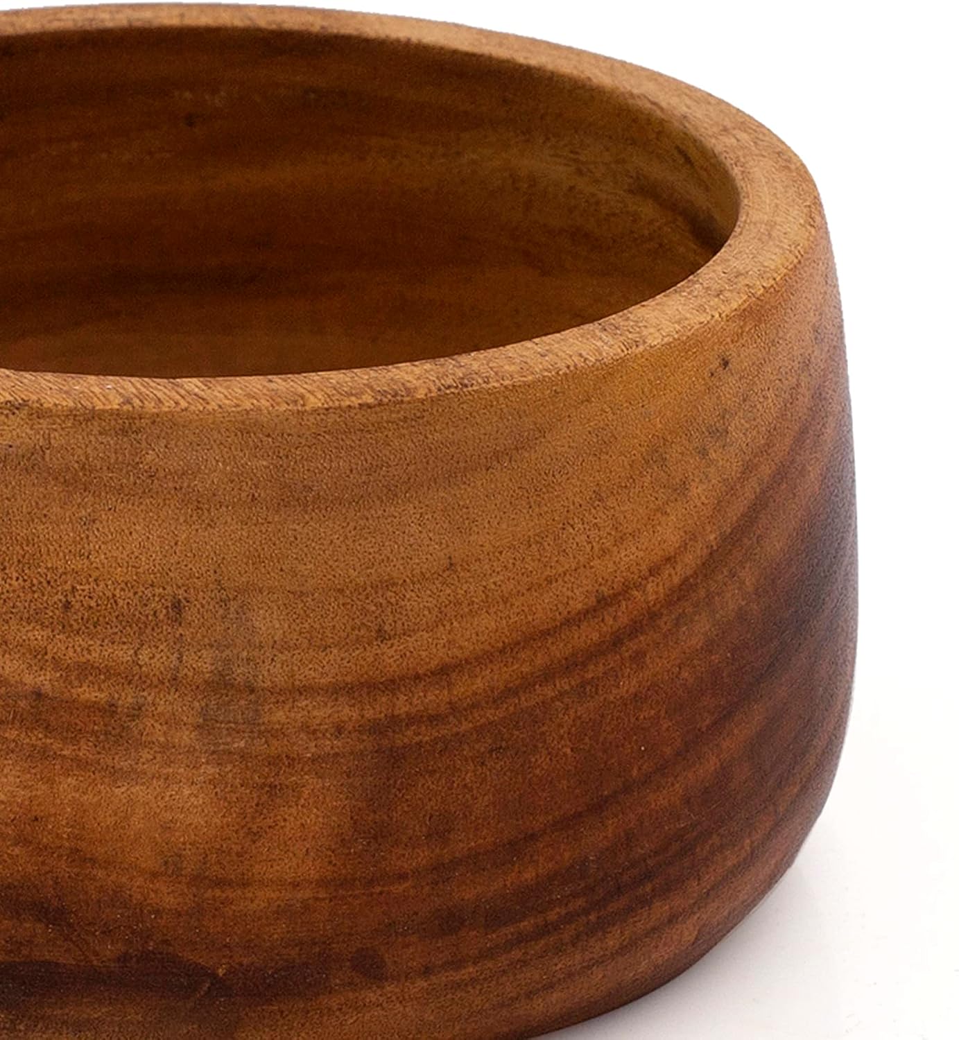 Handmade Decorative Wooden Snack Serving Bowl For Dry Fruits Chips Coffee Table / 4 Inches