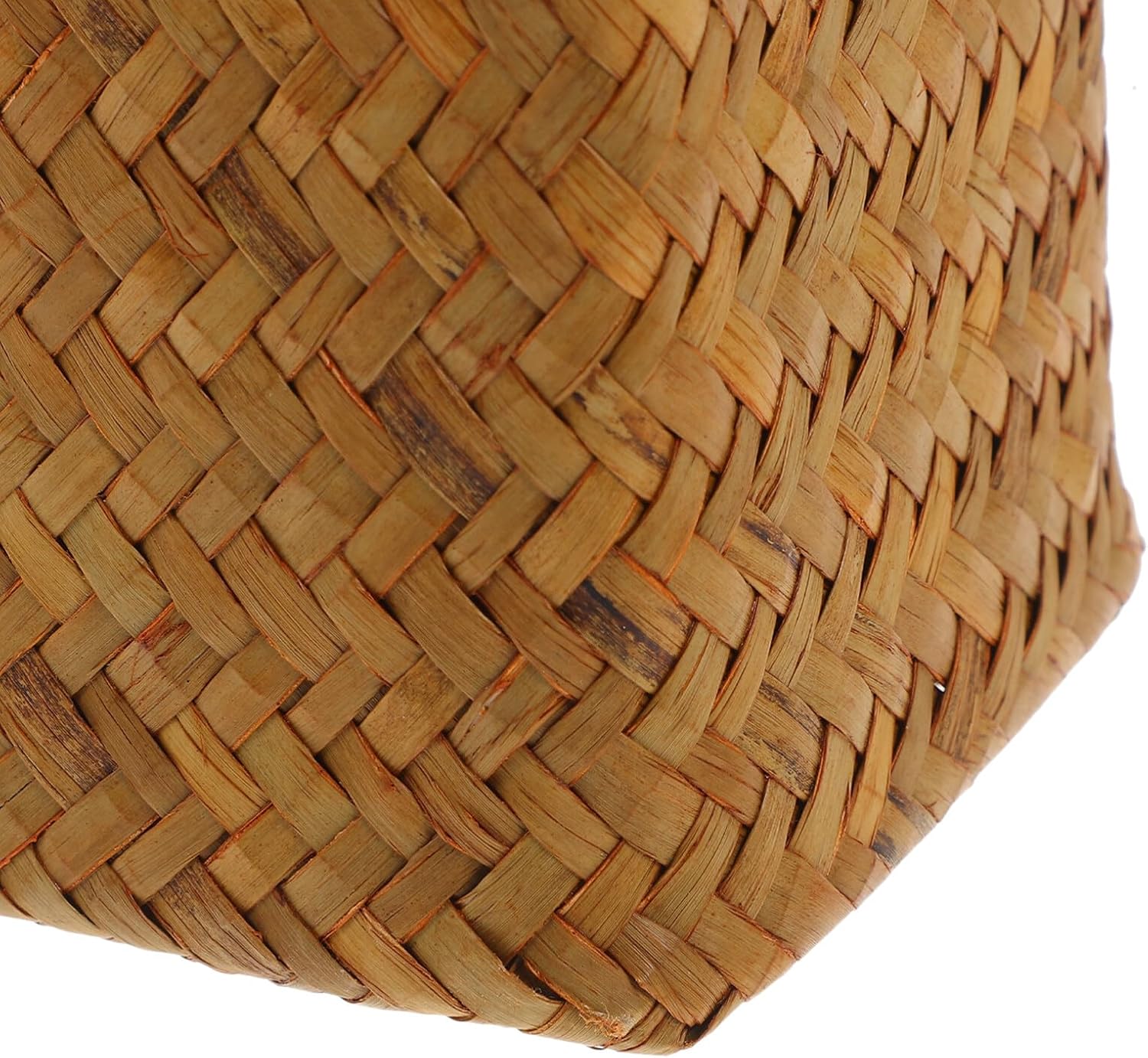 Seagrass Woven Vase / 12" Tall Wicker Vase for Flowers