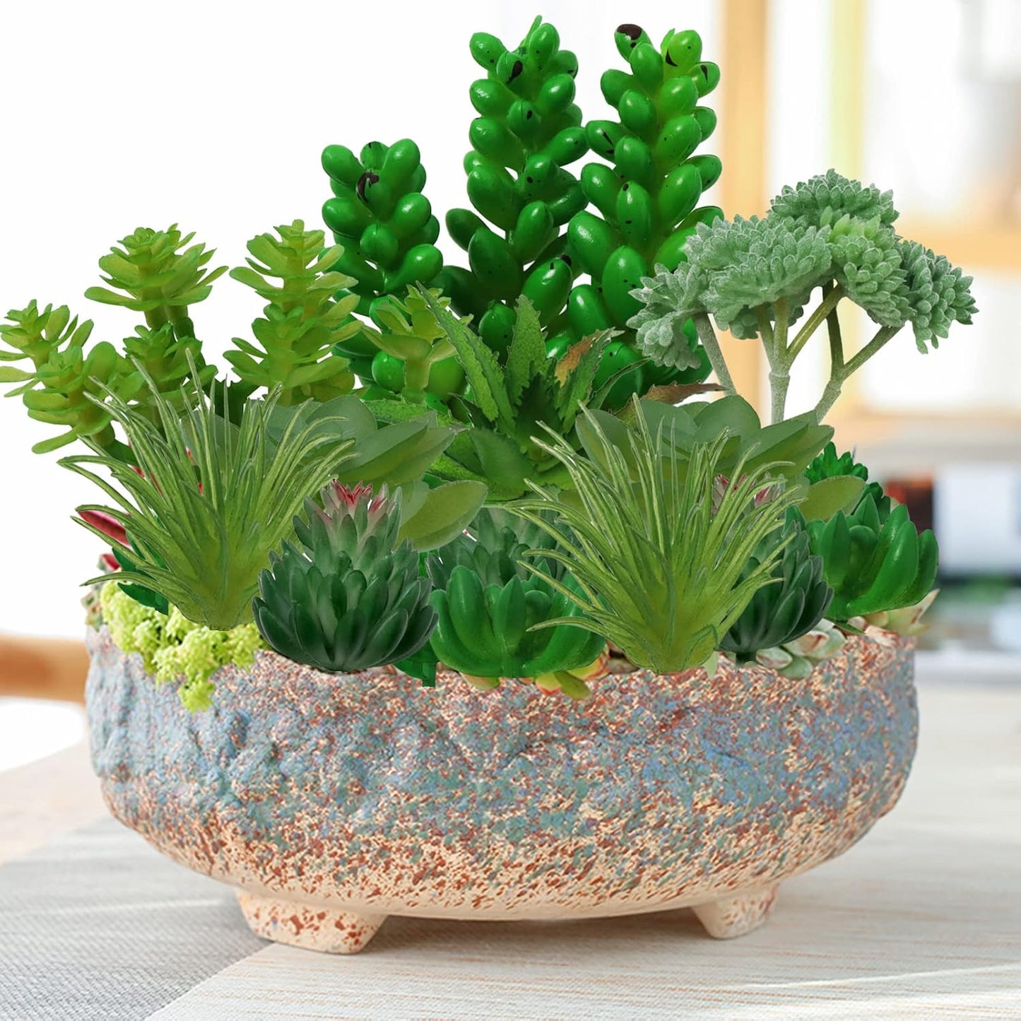 Succulents Plants Artificial / Green Succulents / Set of 22