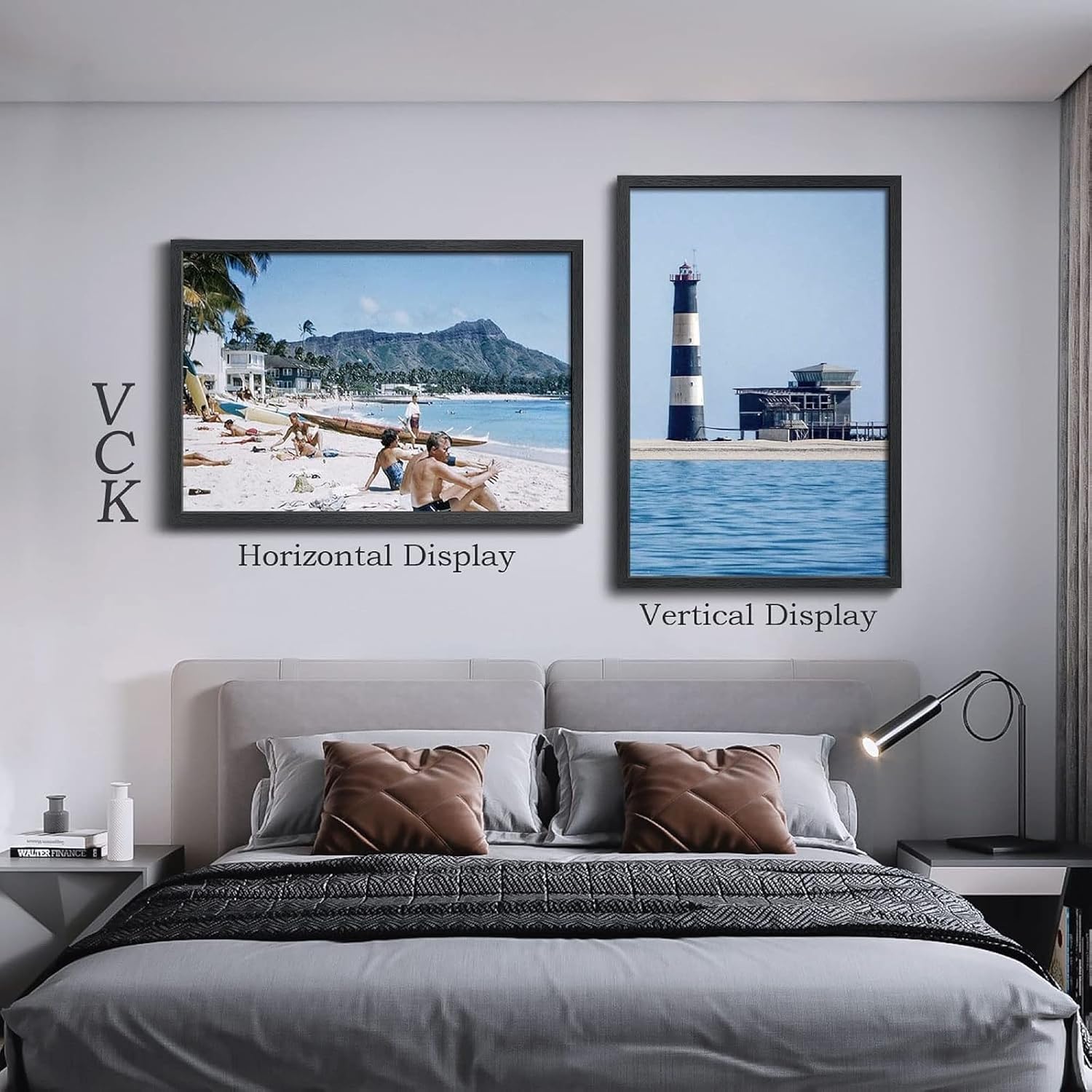 VCK 27x40 Poster Frame Black 4 Pack, Wide Thick Wood Border, for Prints | Exclusive Woodgrain, Wall Hanging, HD