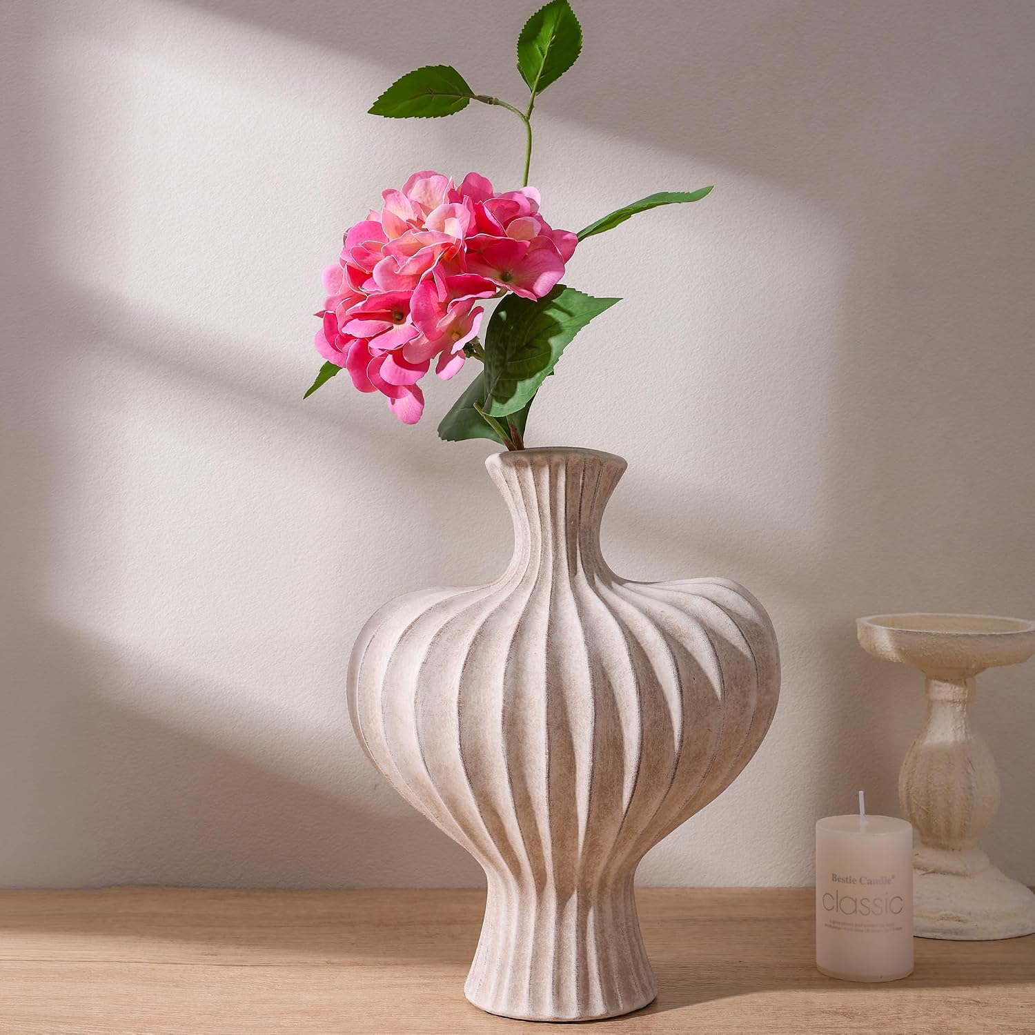 Ceramic Flower Vase Home Decor / 11 In - Rustic / 11 Inch