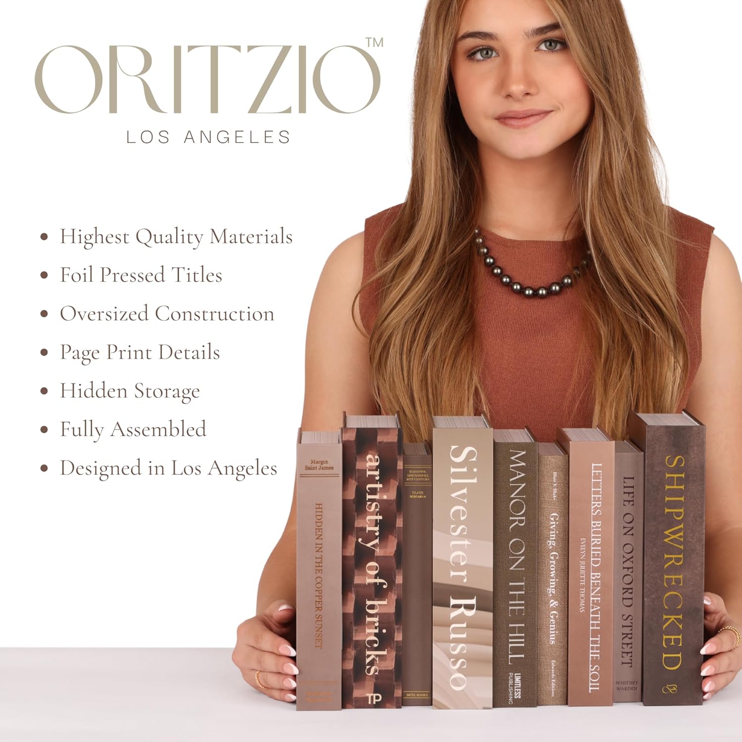 9 Faux Books / Neutral