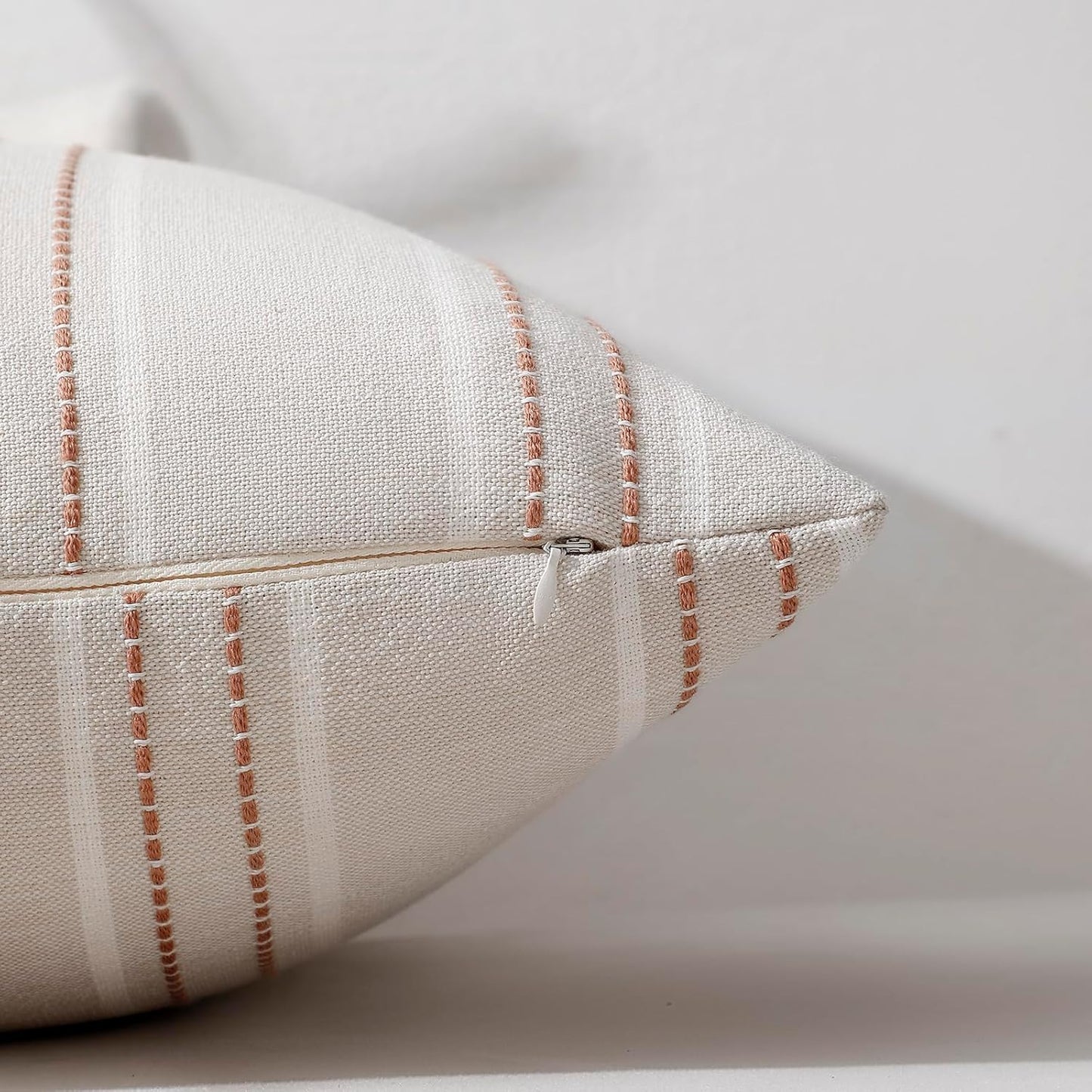 Throw Pillow Covers Pillow Covers Farmhouse Decorative Pillows Textured / Camel / 18 x 18 / Set of 2