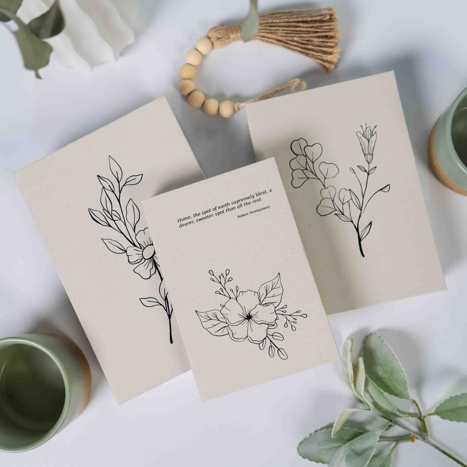 Decorative Storage Book Shaped Boxes Set for Farmhouse Modern Rustic Home Decor / White
