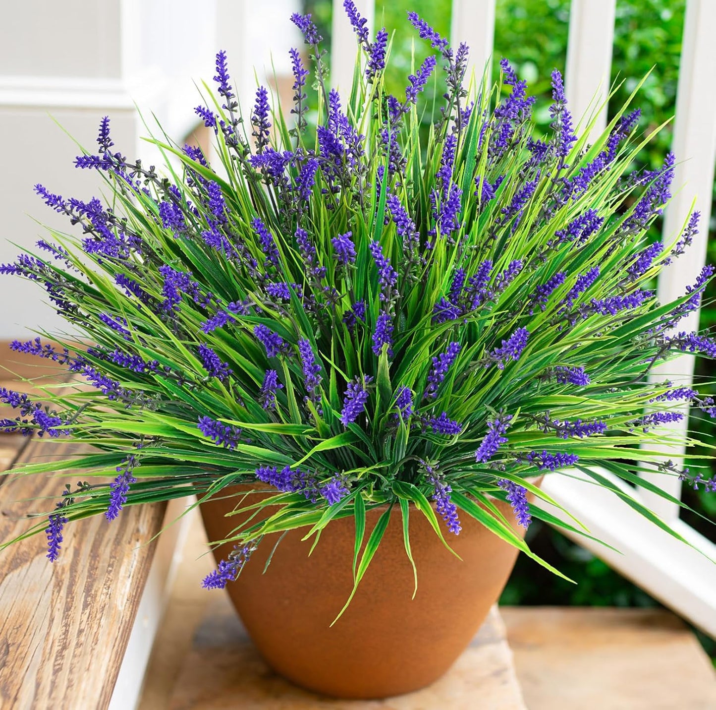 Artificial Fake Outdoor Plants Flowers for Decoration / Purple