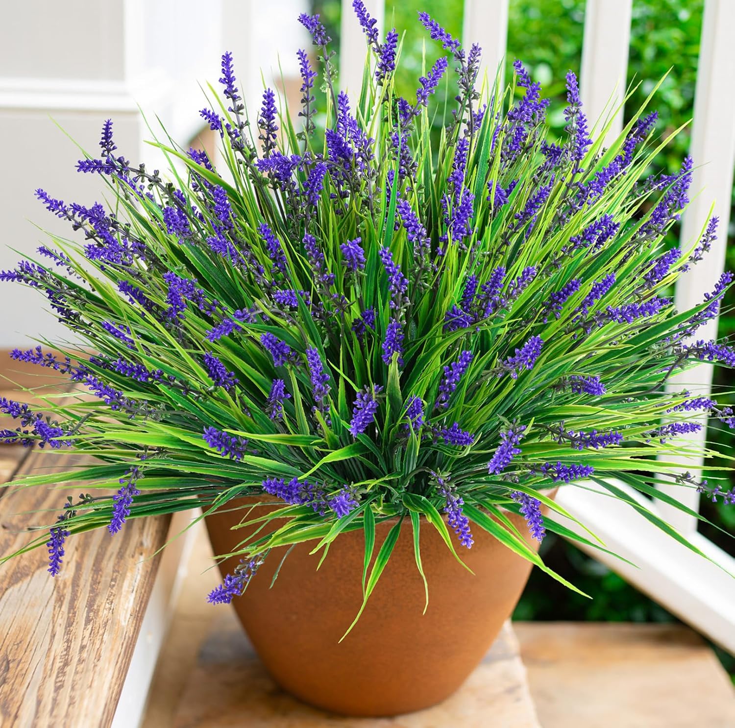 Artificial Fake Outdoor Plants Flowers for Decoration / Purple