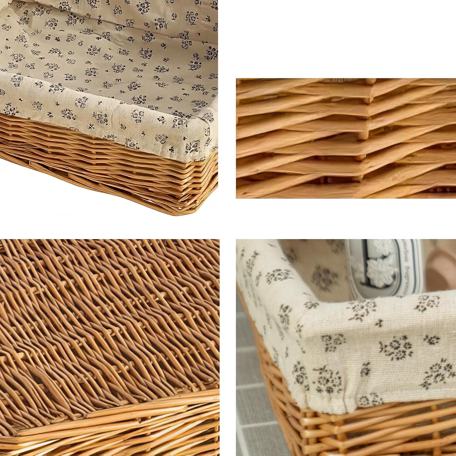 Woven handmade baskets for storage