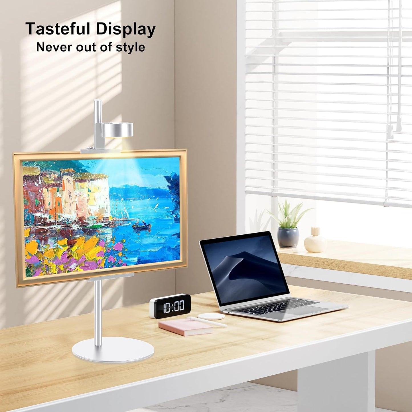 Holds Picture Frames up / Silver / 30 Inch