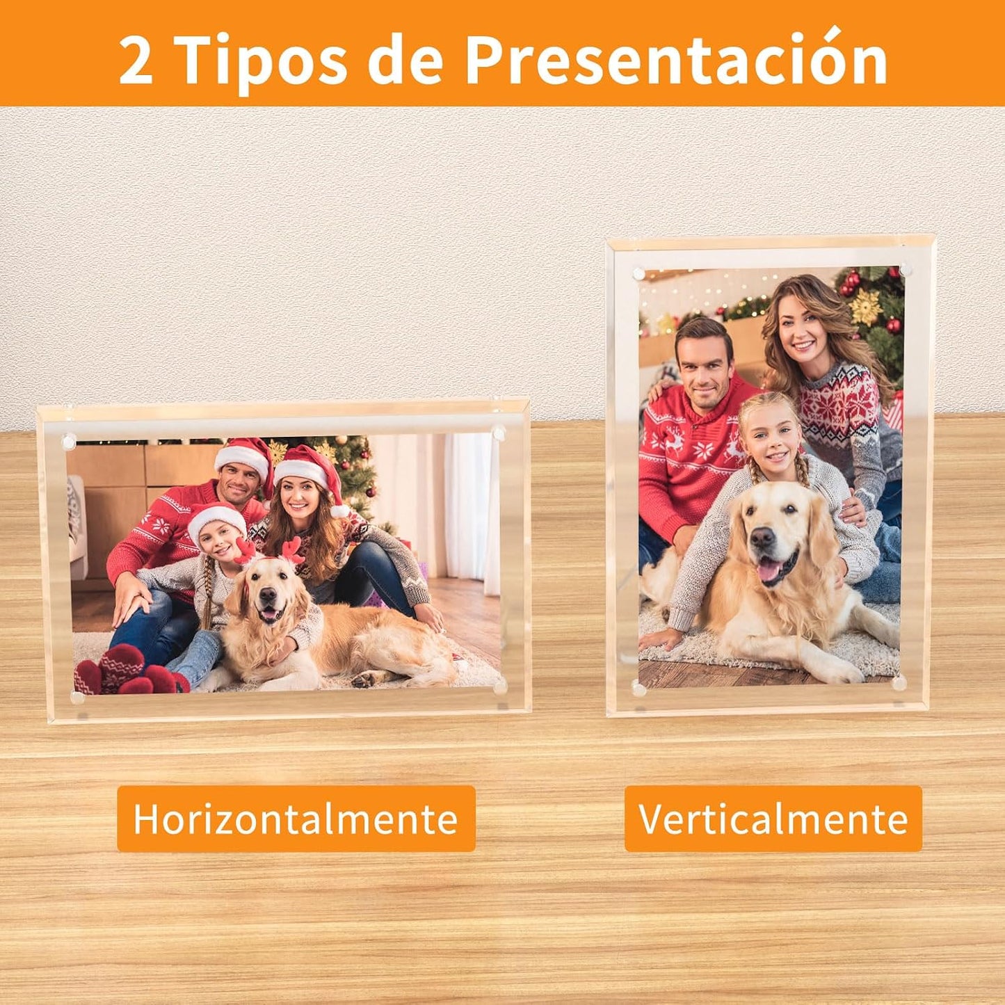 Acrylic Picture Frame / 5 x 7 / Set of 2