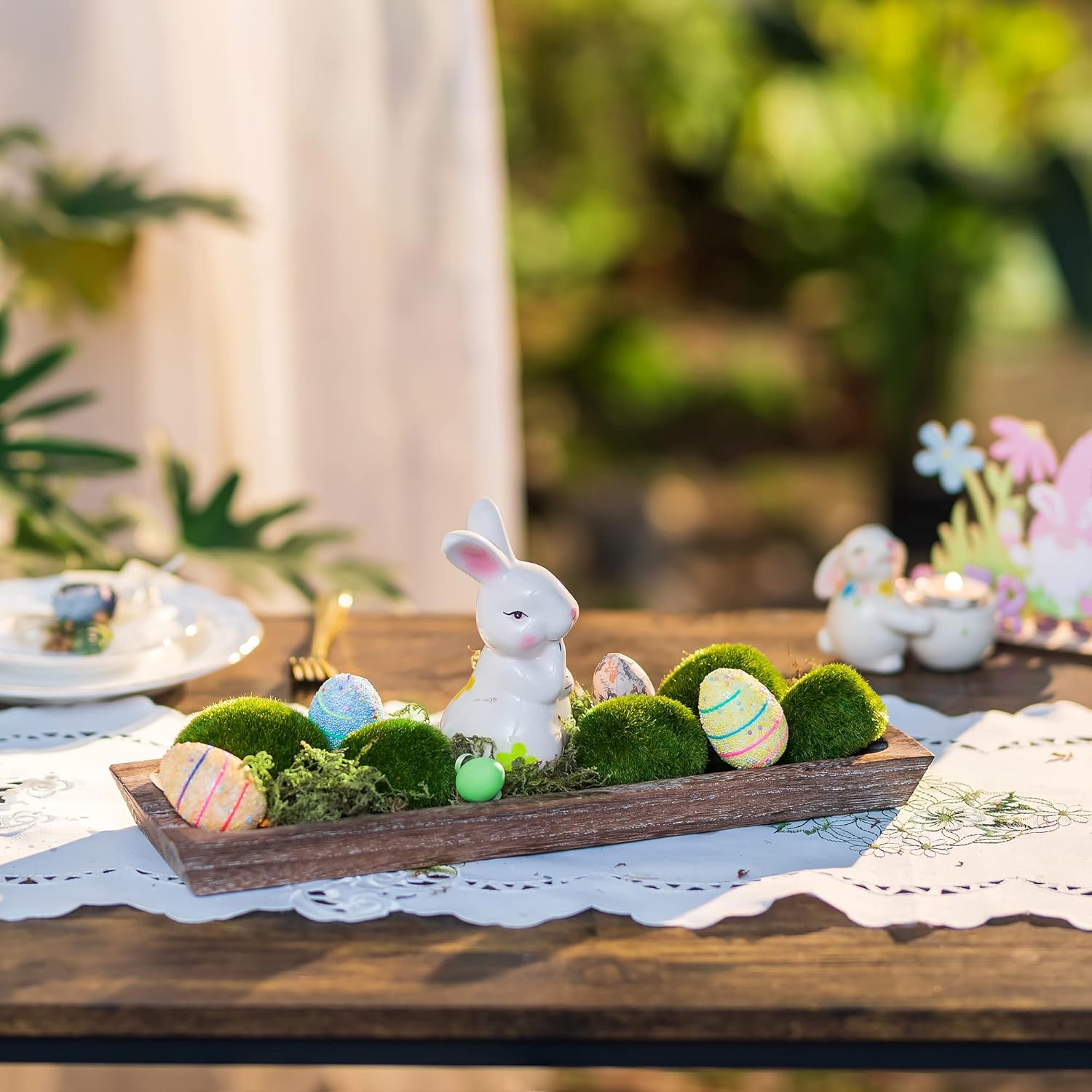 Wooden Tray for Candle Decorative