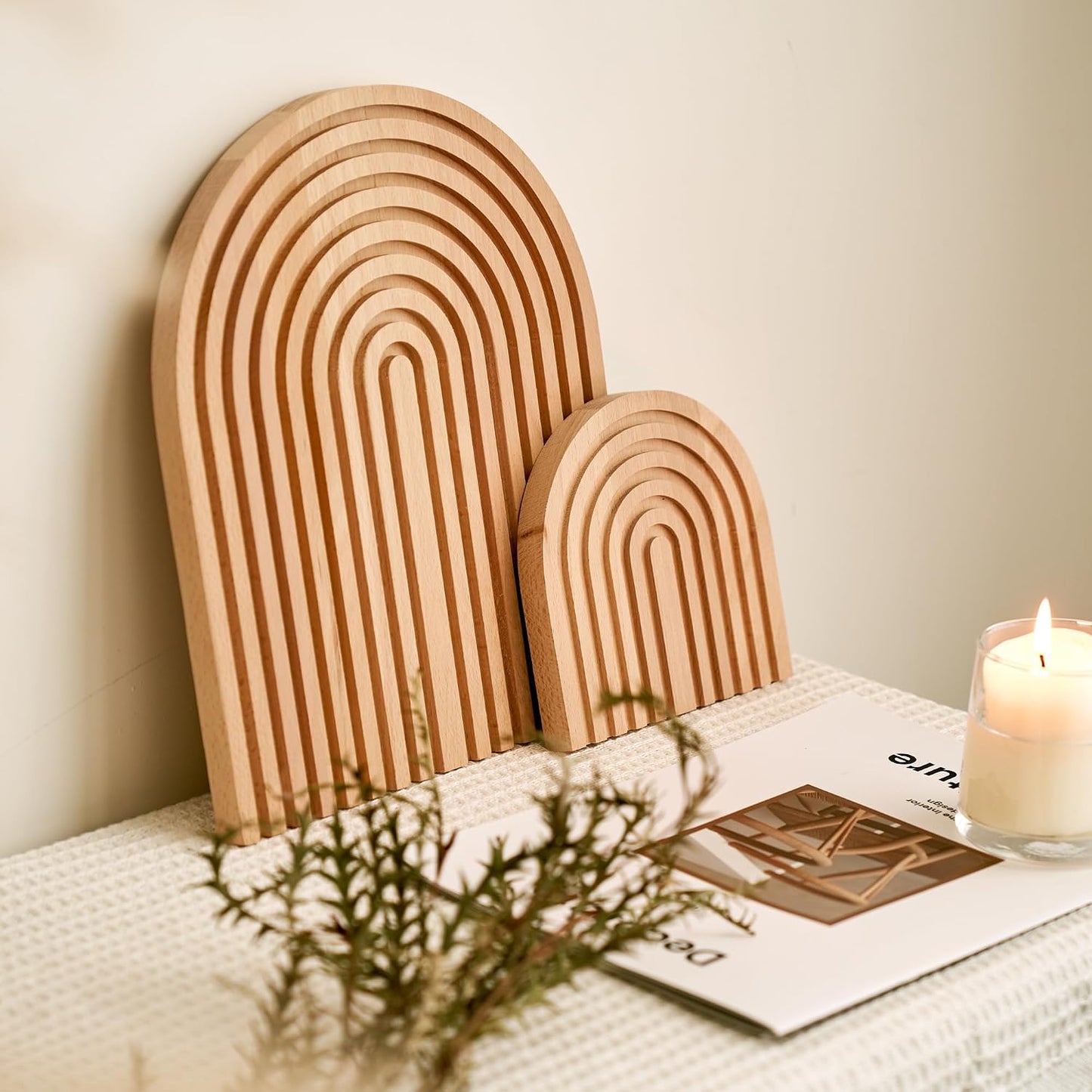 Wood Rainbow Arch / Modern Boho Room Decor