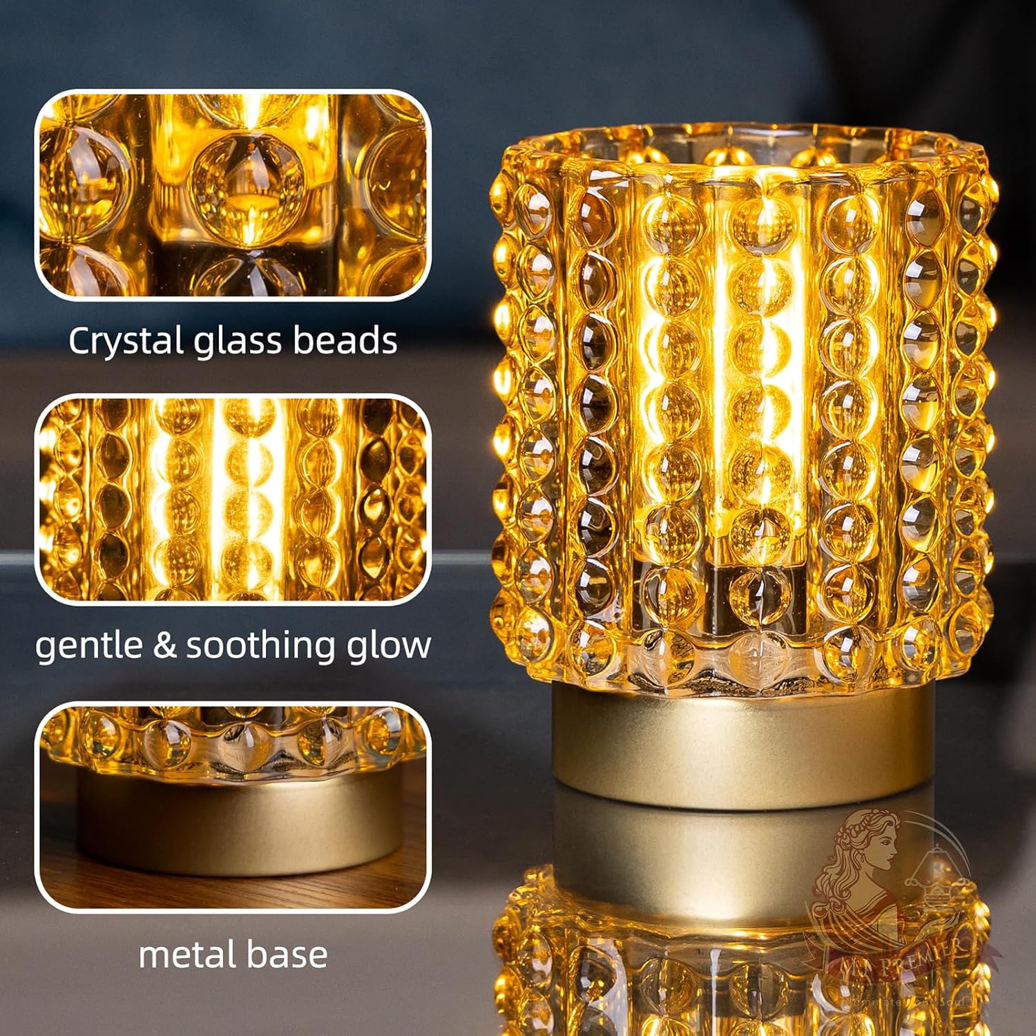 Battery Operated Lamp / Yellow