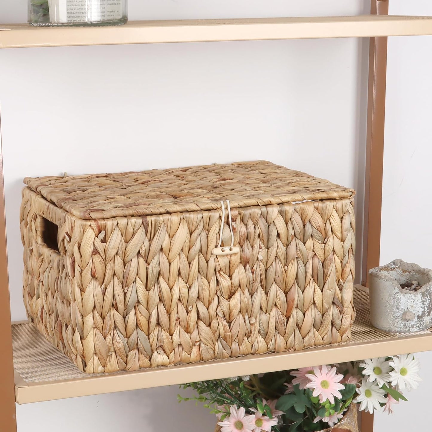 Wicker Shelf Baskets / Natural / Small
