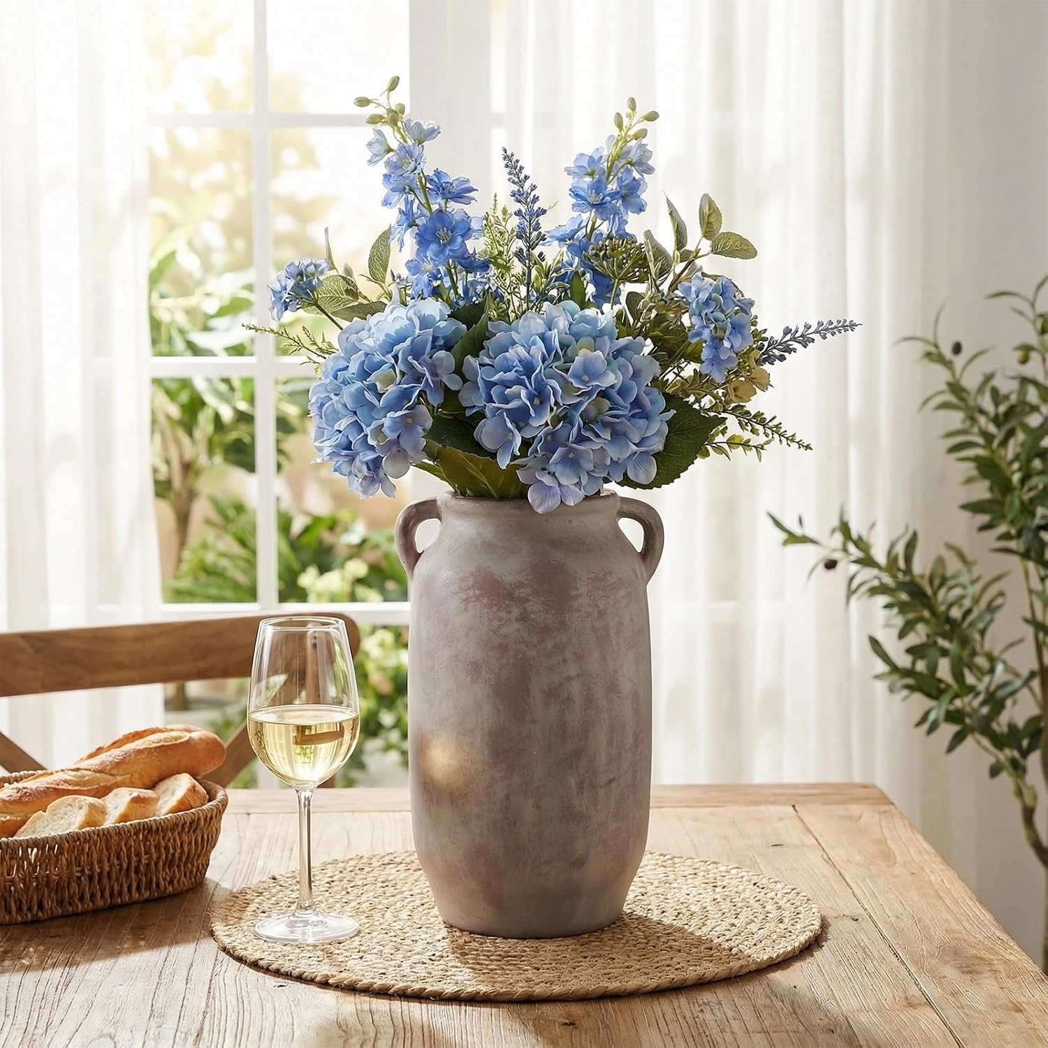 Tall Ceramic Flower Vase / 11.5inch