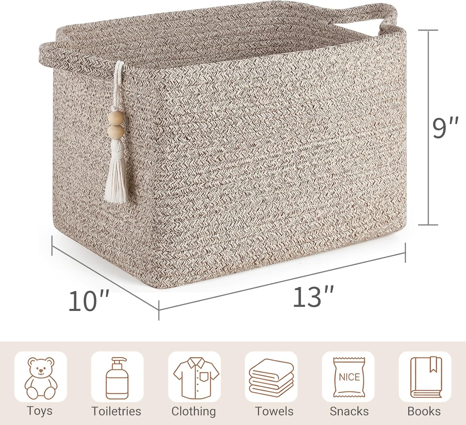Woven Storage Basket / Brown