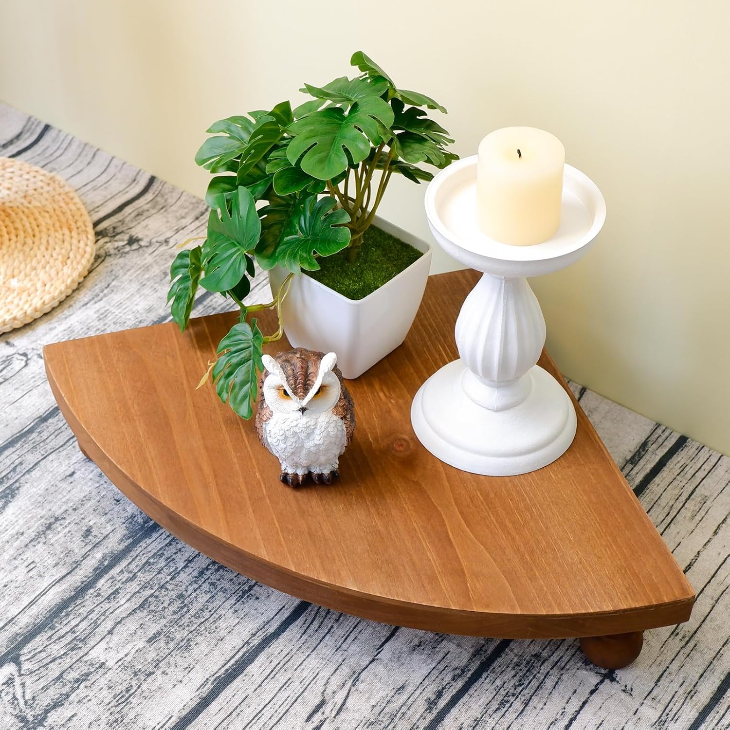 Rustic Pedestal Stand / Wooden
