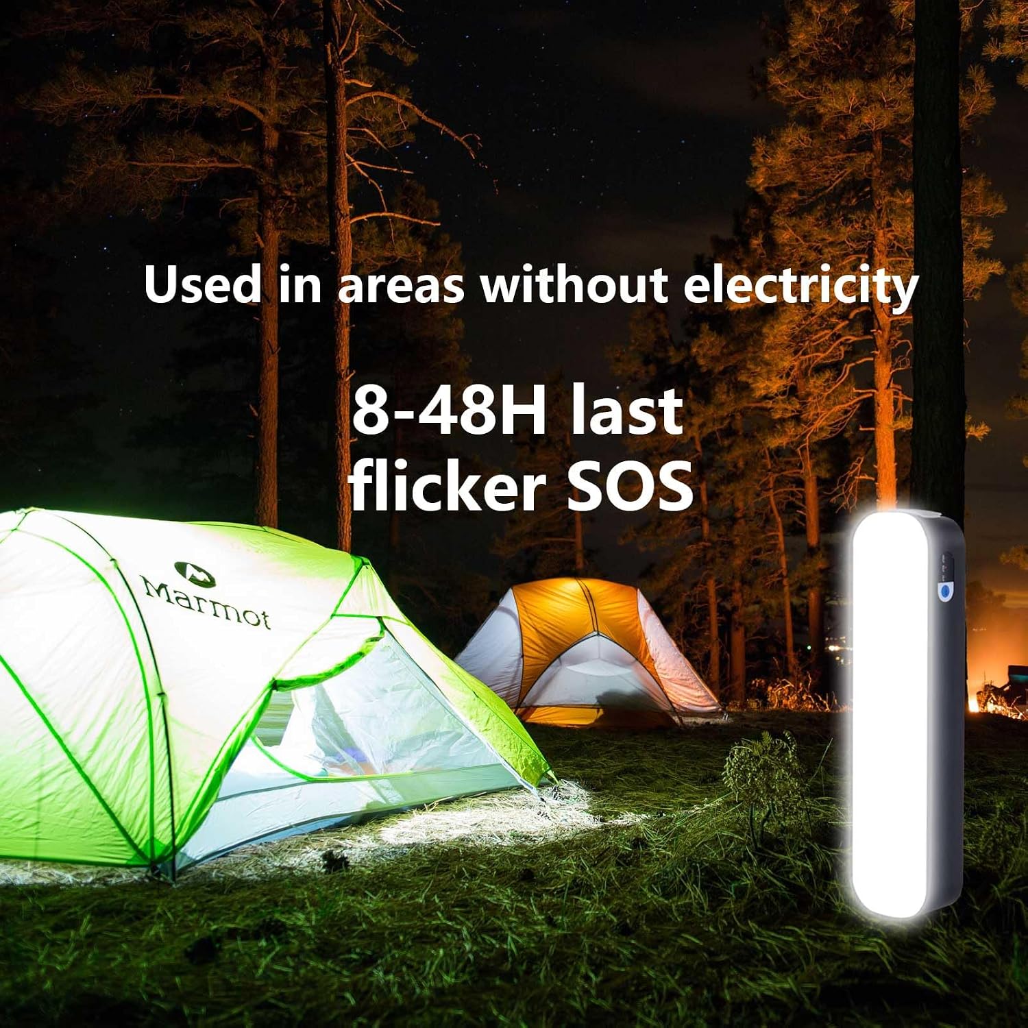 Rechargeable LED Magnetic Work Light Bar 5500mAh,6500K Daylight Portable Emergency Lighting for Home Power