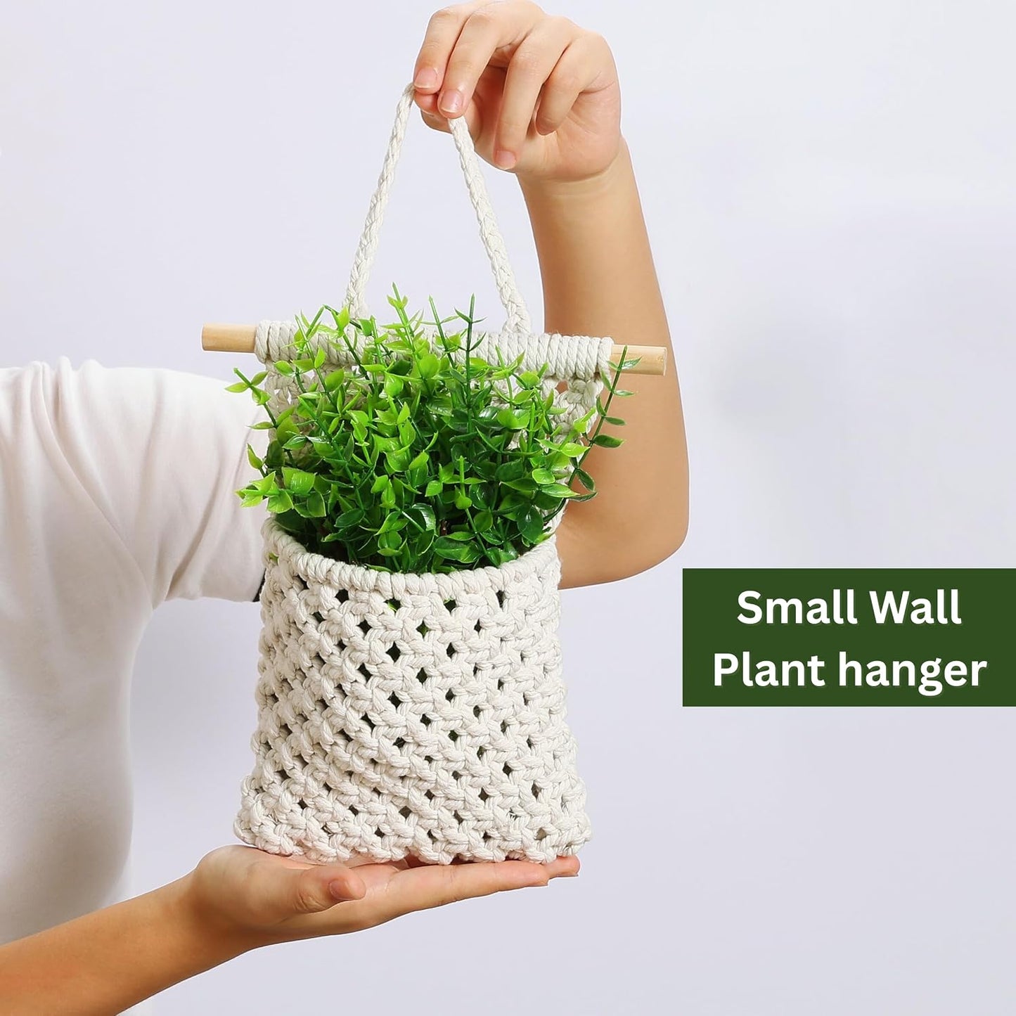 Macrame Plant Hanger / White