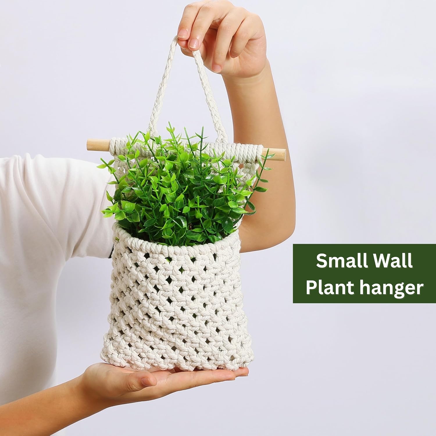 Macrame Plant Hanger / White