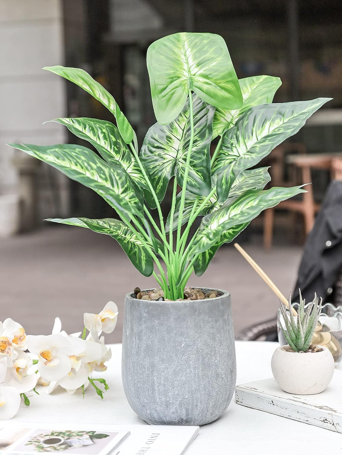 16'' Fake Plants Artificial Potted Greenery Faux Plants