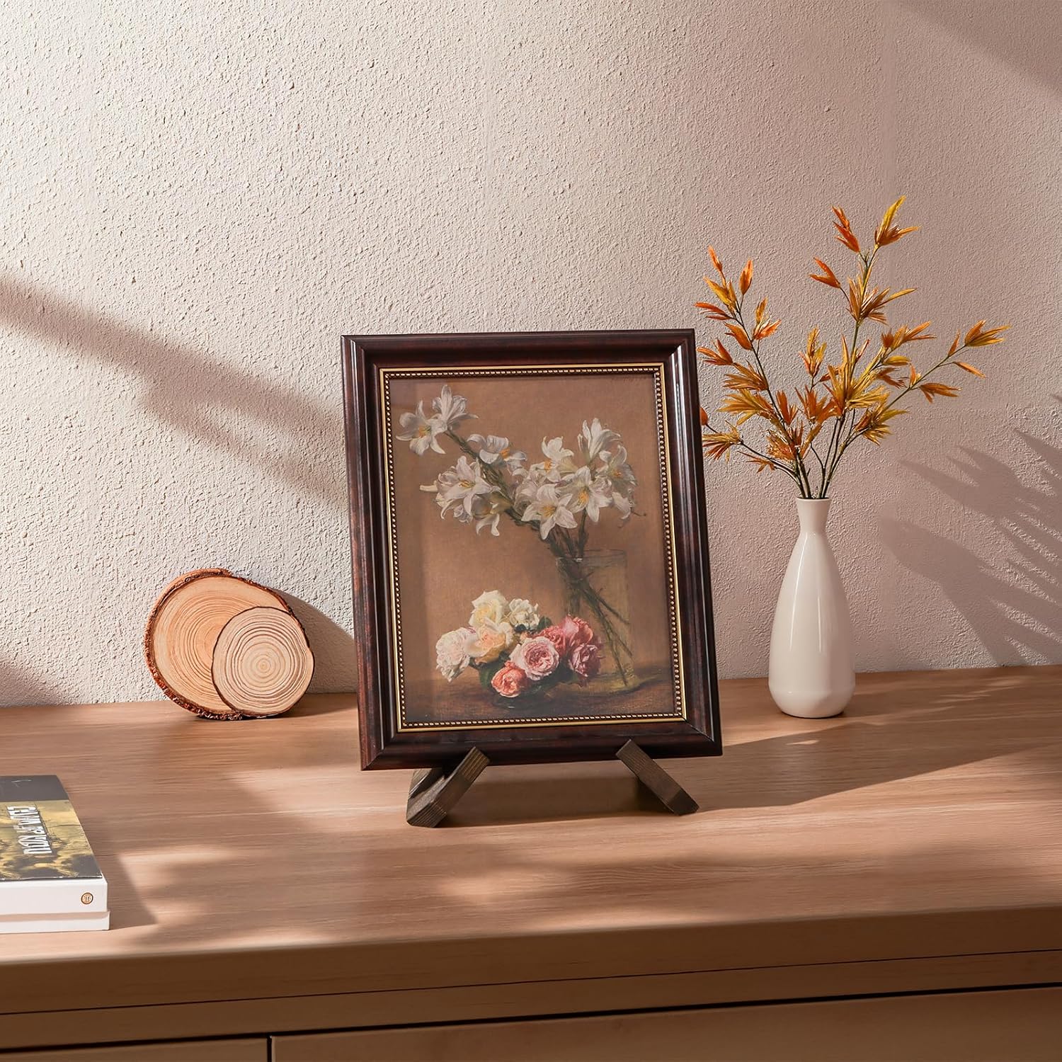 Wooden Picture Frame Stand / 6.5 Inch / Set of 3
