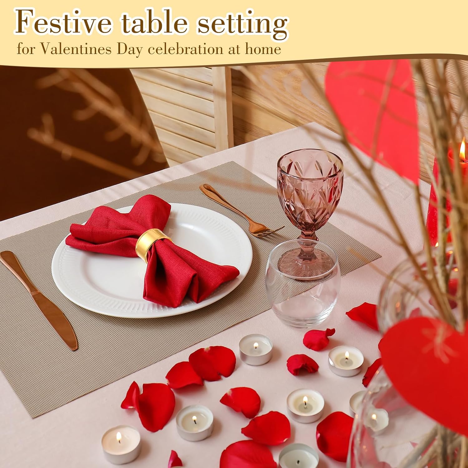 Lounsweer 100 Pcs Napkin Rings Bulk, Gold Metal for Weddings,Basic | Holders for Cloth Napkins, Banquet Dinner Party