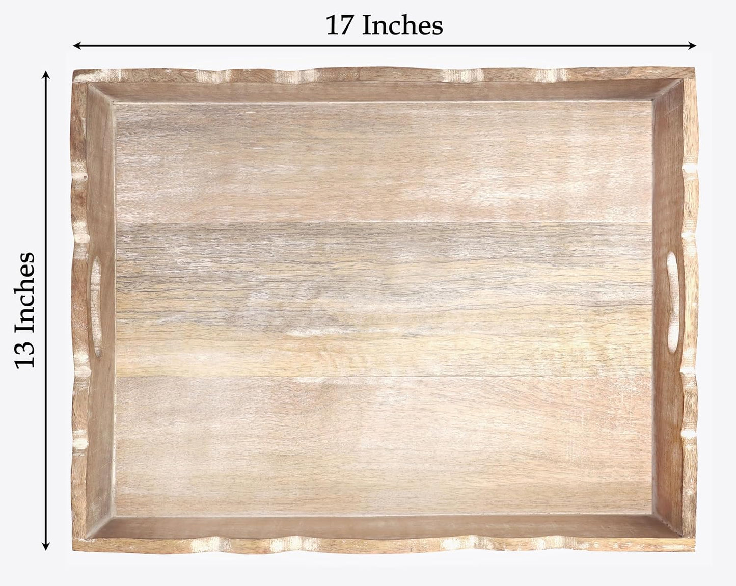 Rustic Food Tray / White Wash