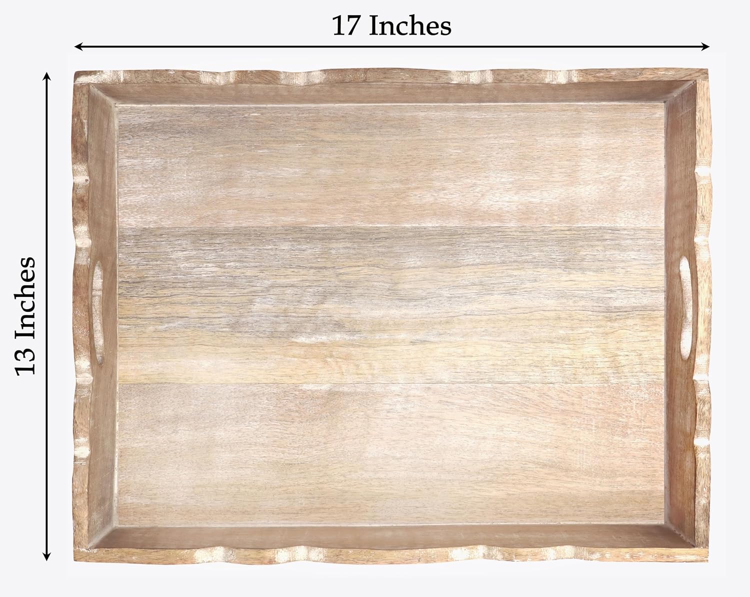 Rustic Food Tray / White Wash