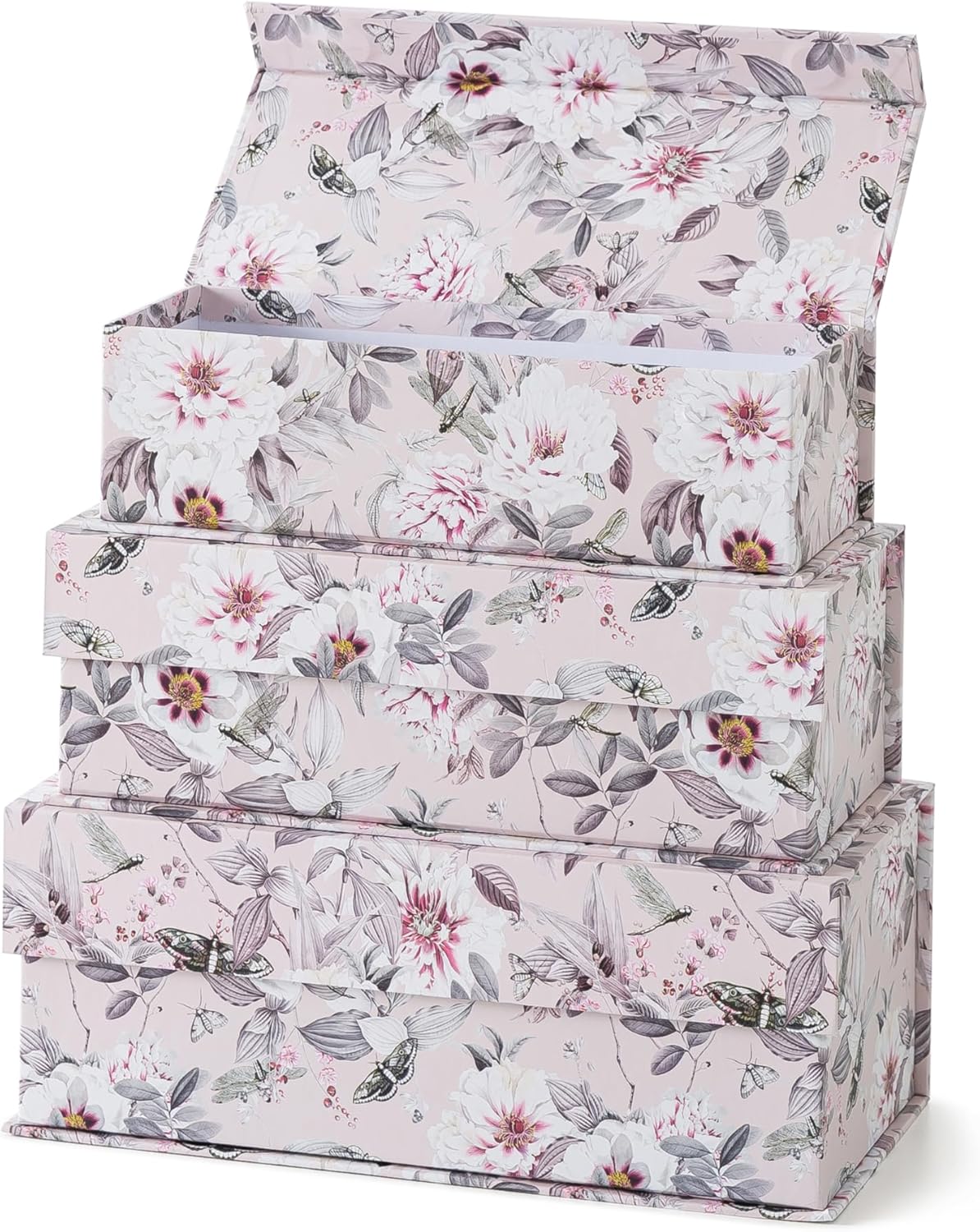 Memory Keepsake Boxes / Blush Whisper / Set of 3