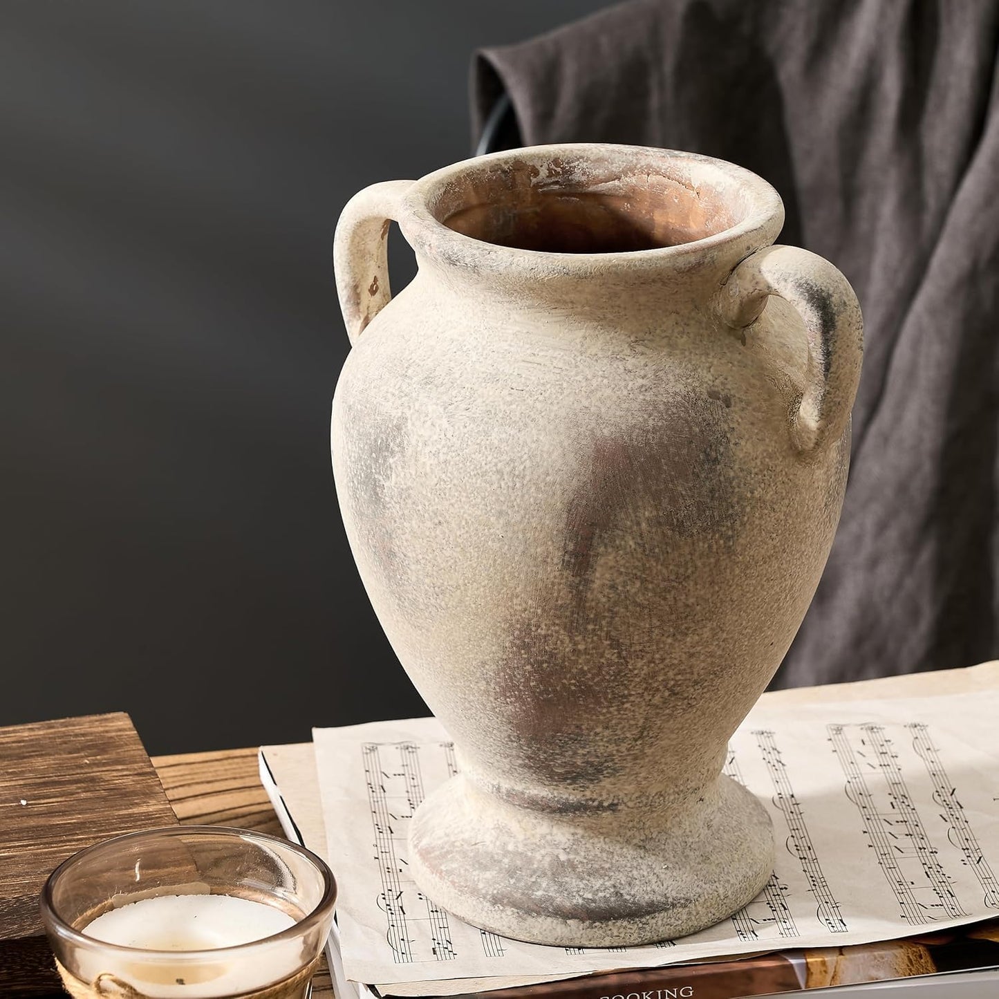 Farmhouse Terracotta Vase / Natural Brown- 8.46 / 8.46 Inch