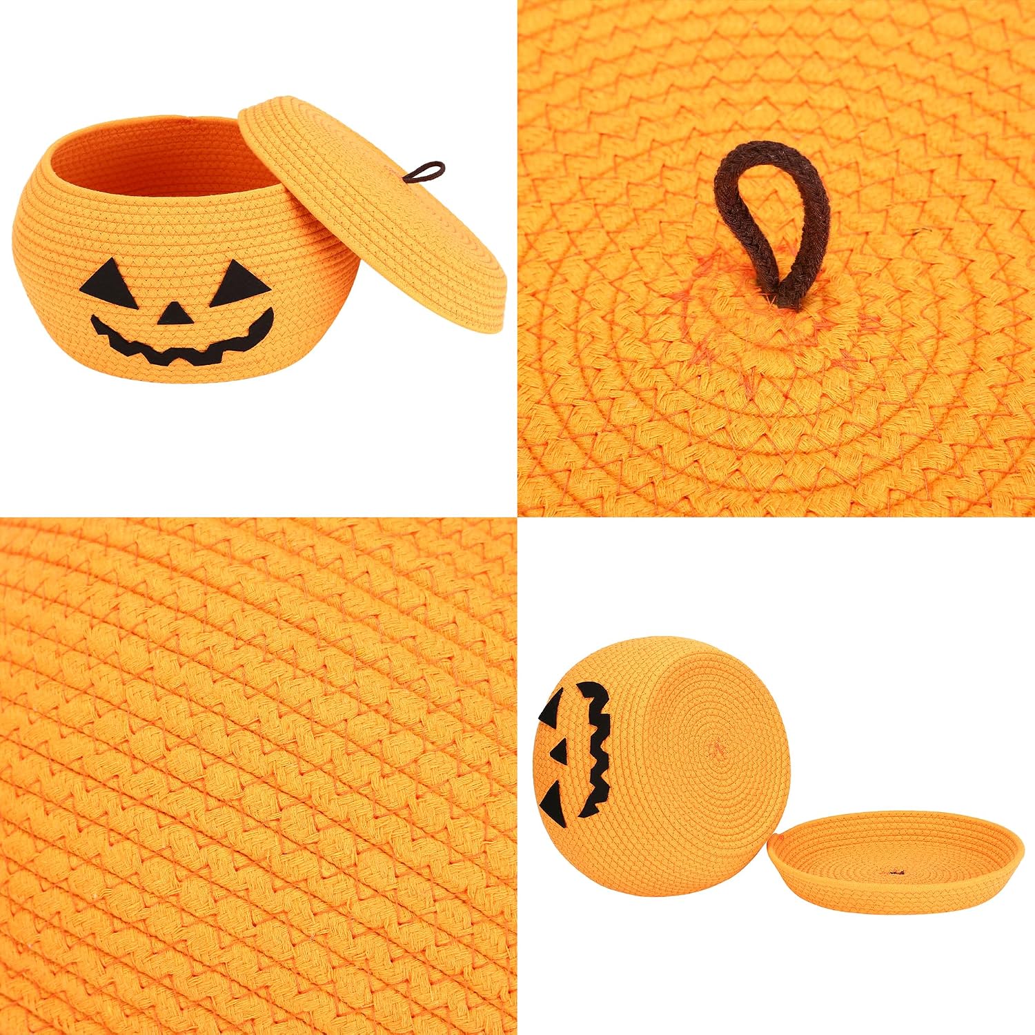 Pumpkin Woven Storage Bin / Small / Halloween