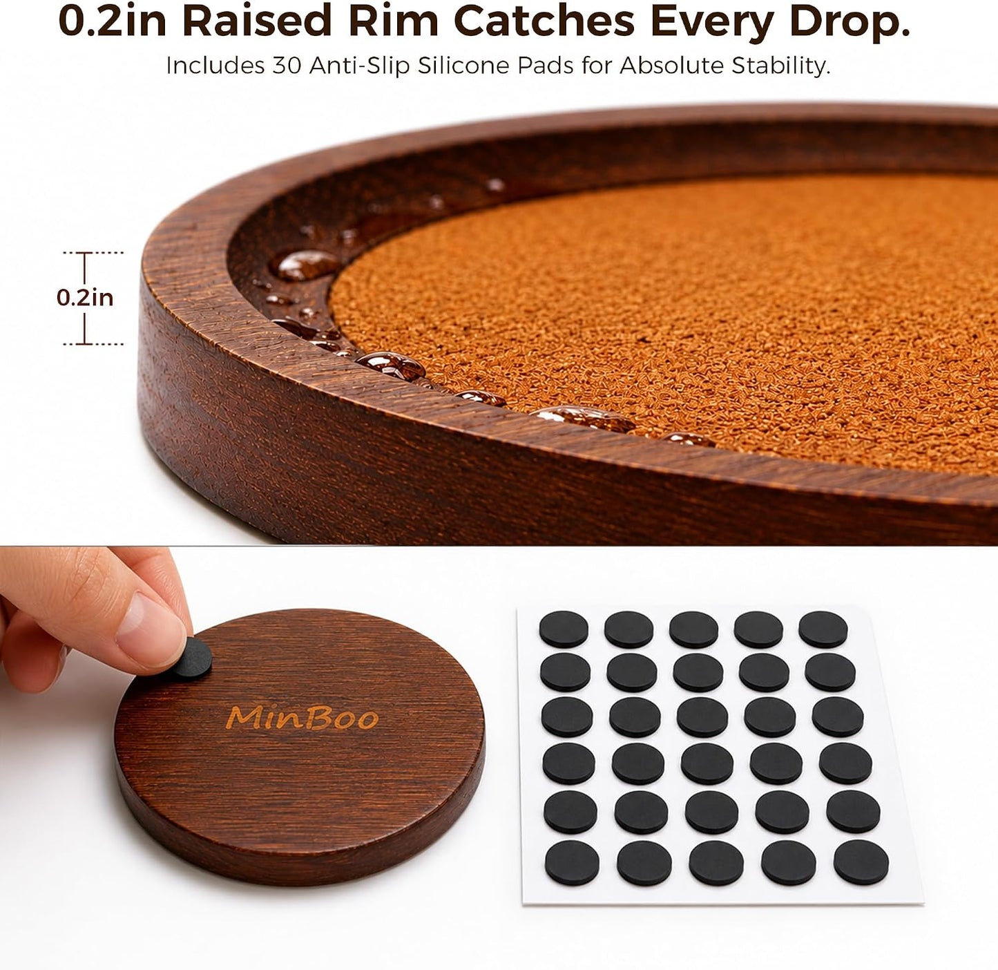 Holder Coffee Table Decor / Dark Brown / Set of 6