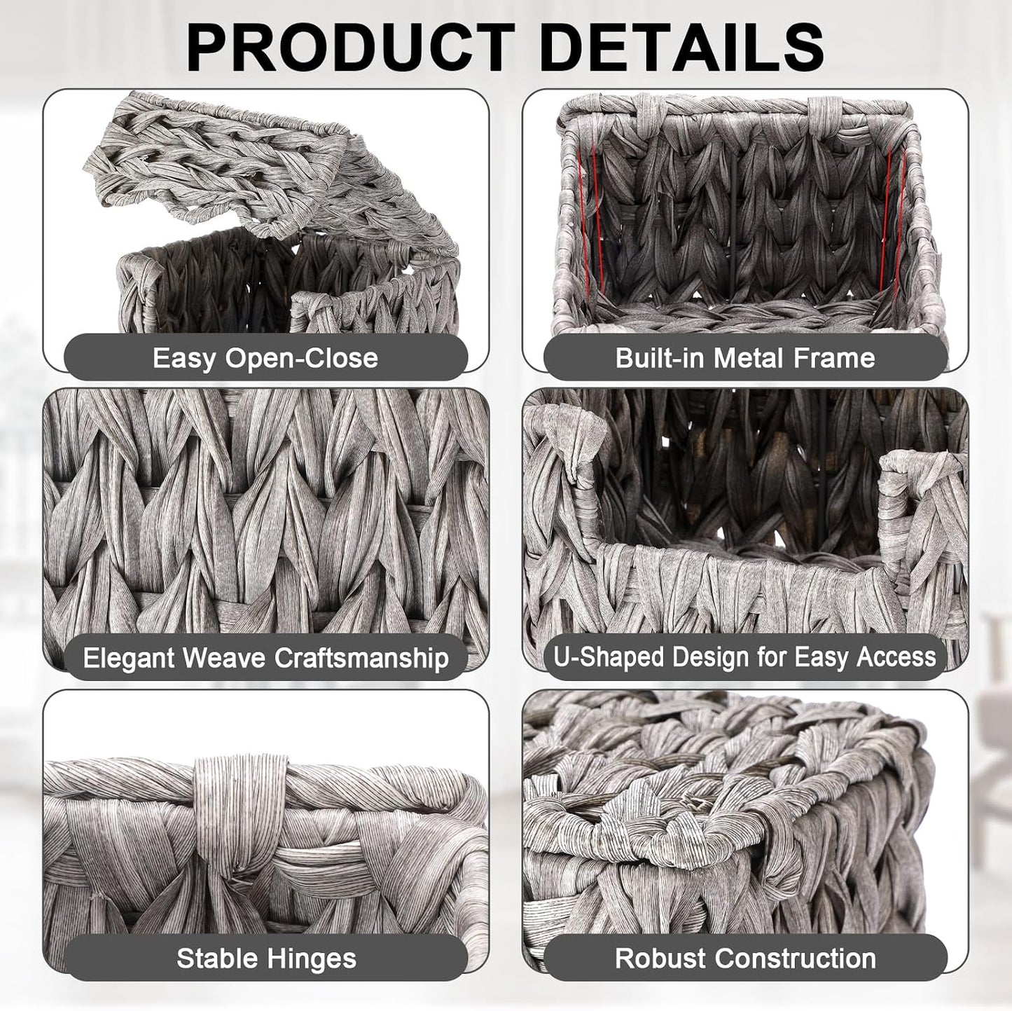 Rattan Disposable Face Towel Holder