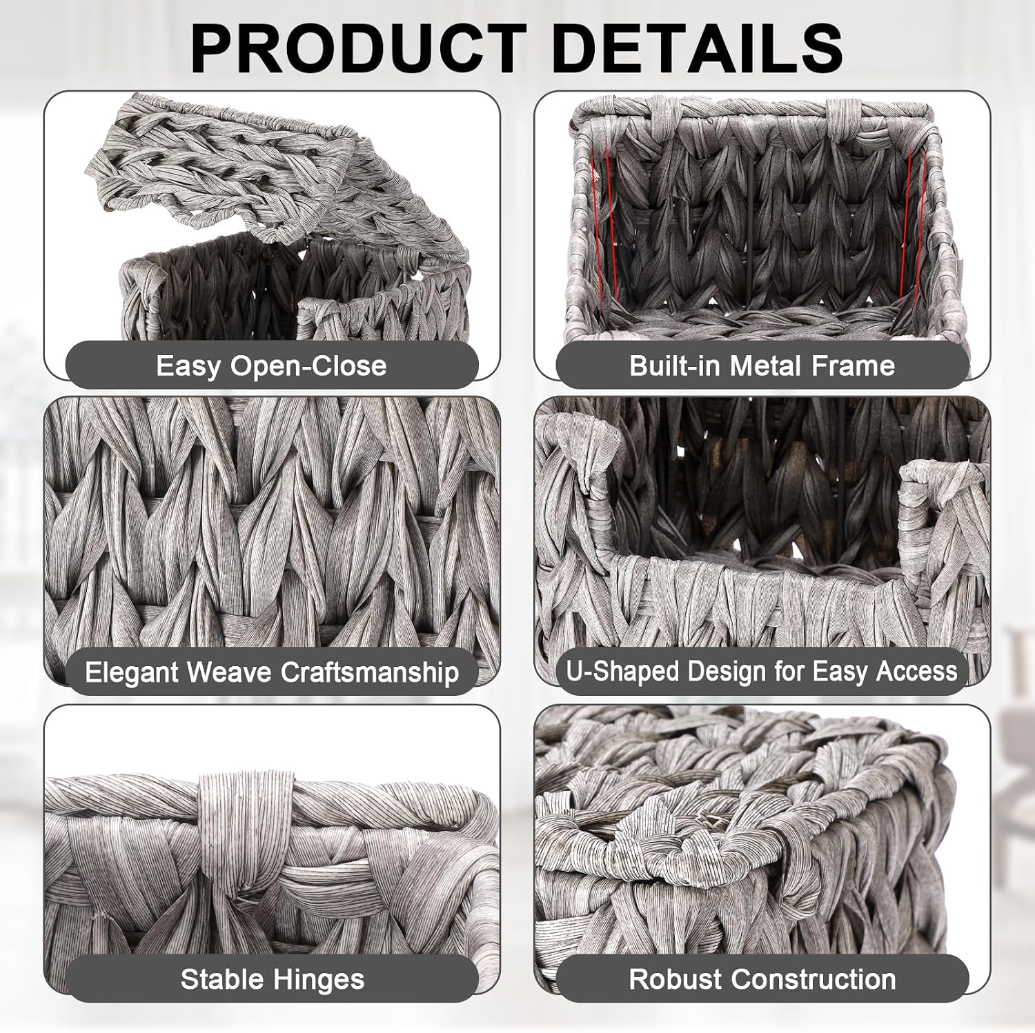 Rattan Disposable Face Towel Holder