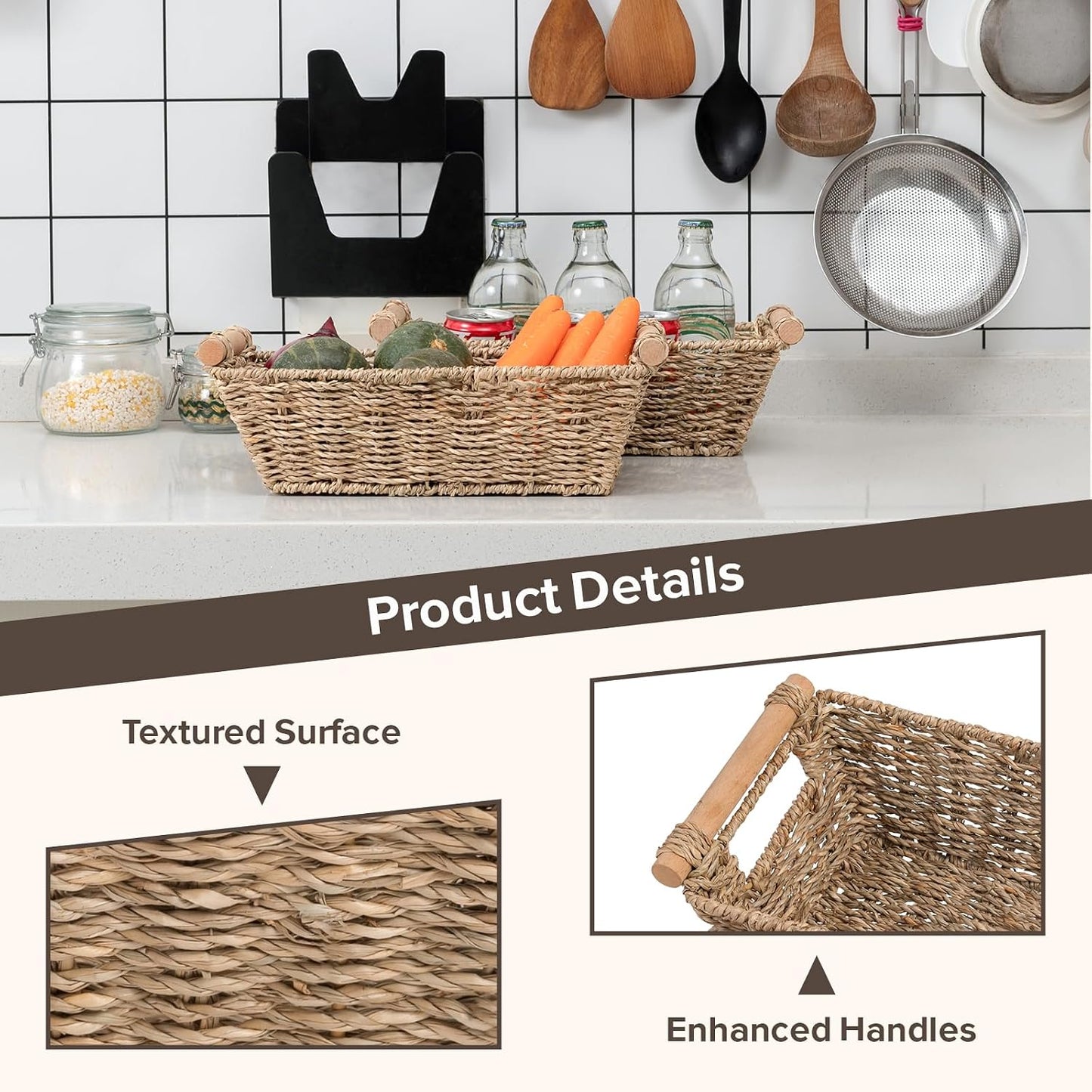 Small Wicker Baskets / Natural / Set of 4