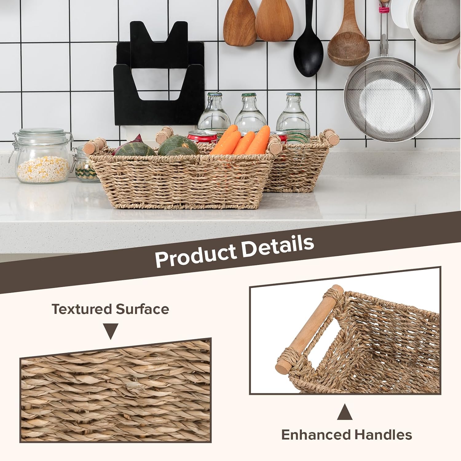 Small Wicker Baskets / Natural / Set of 4