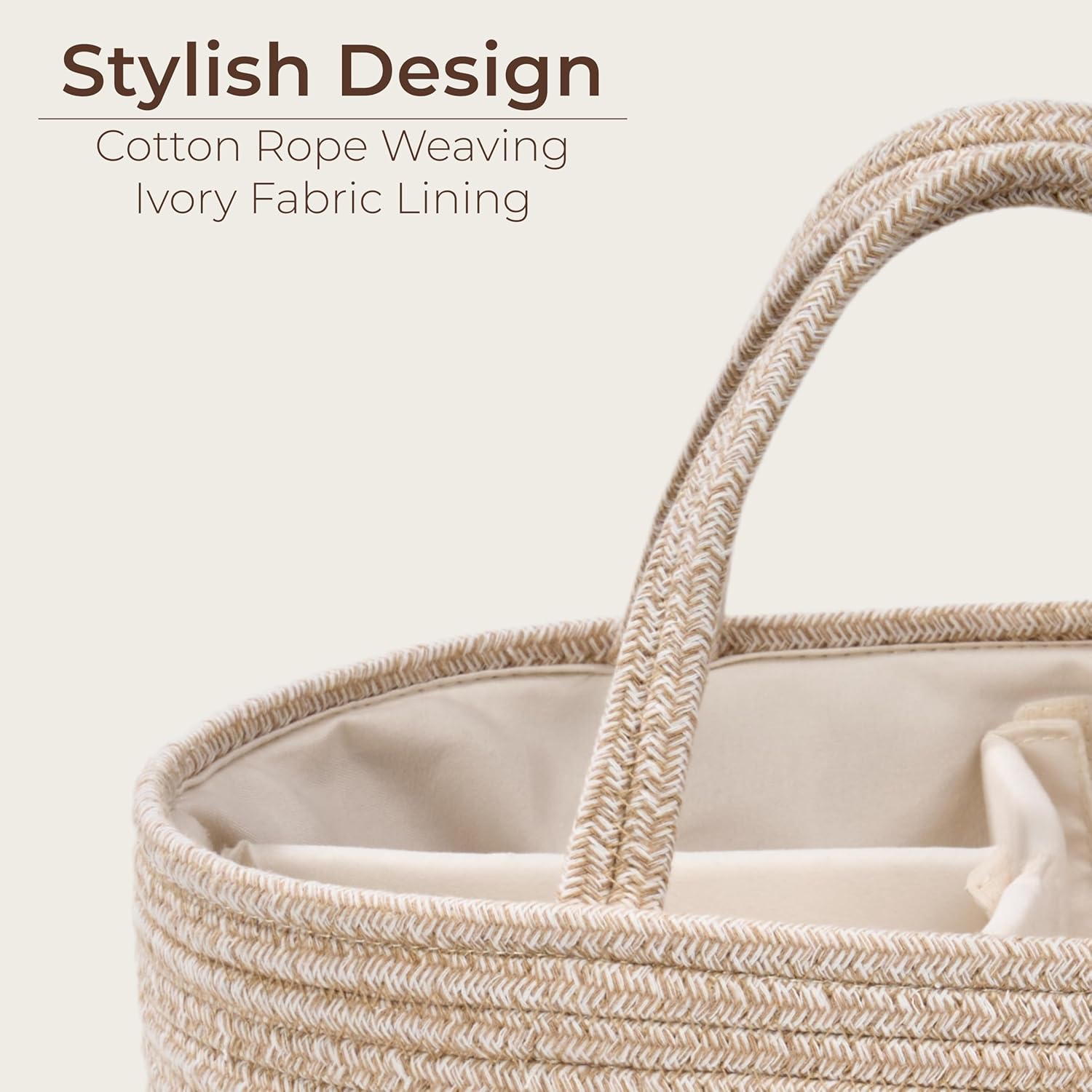 Baby Storage Basket / Oatmeal / Small