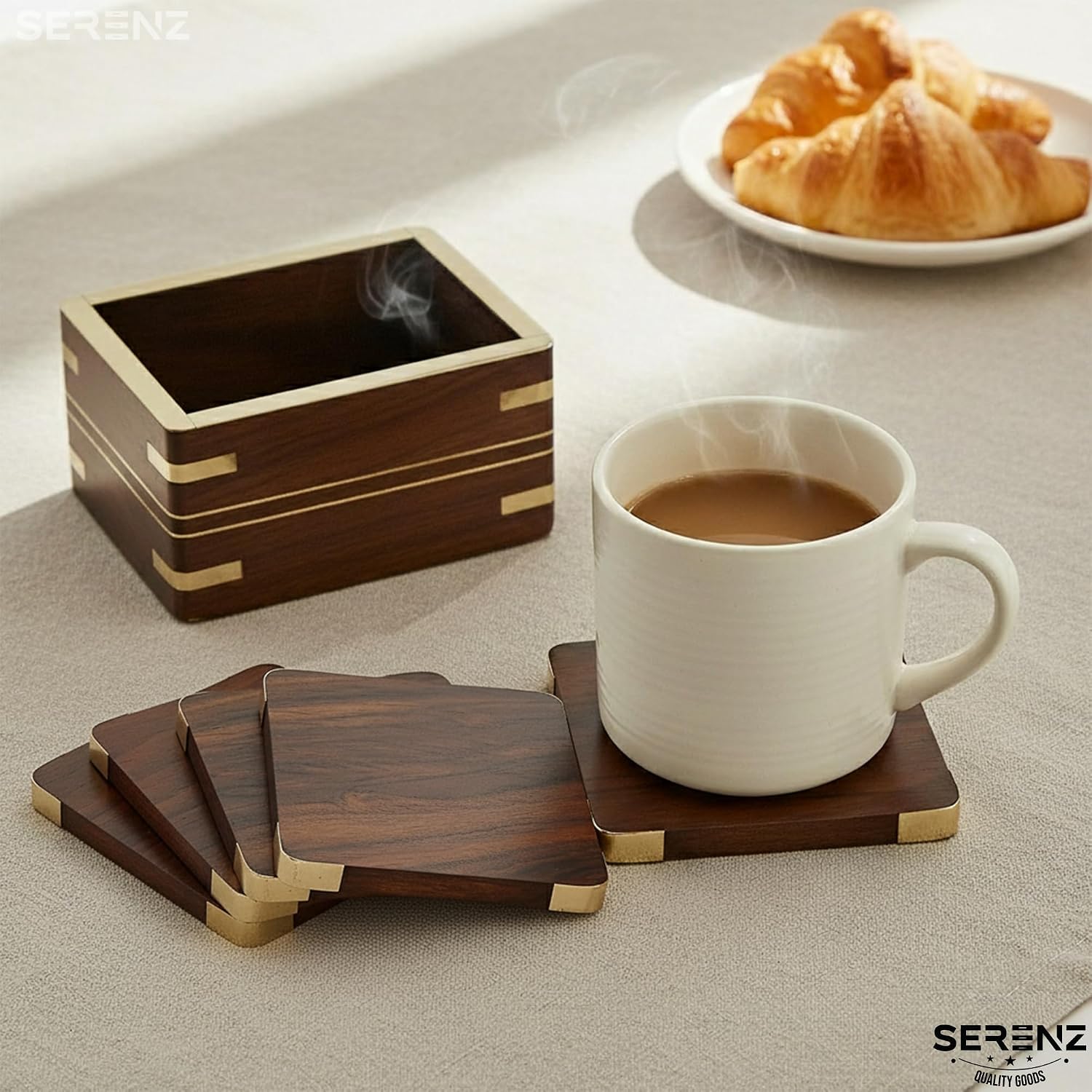 Wooden Coaster for Dining Table / Set of 6