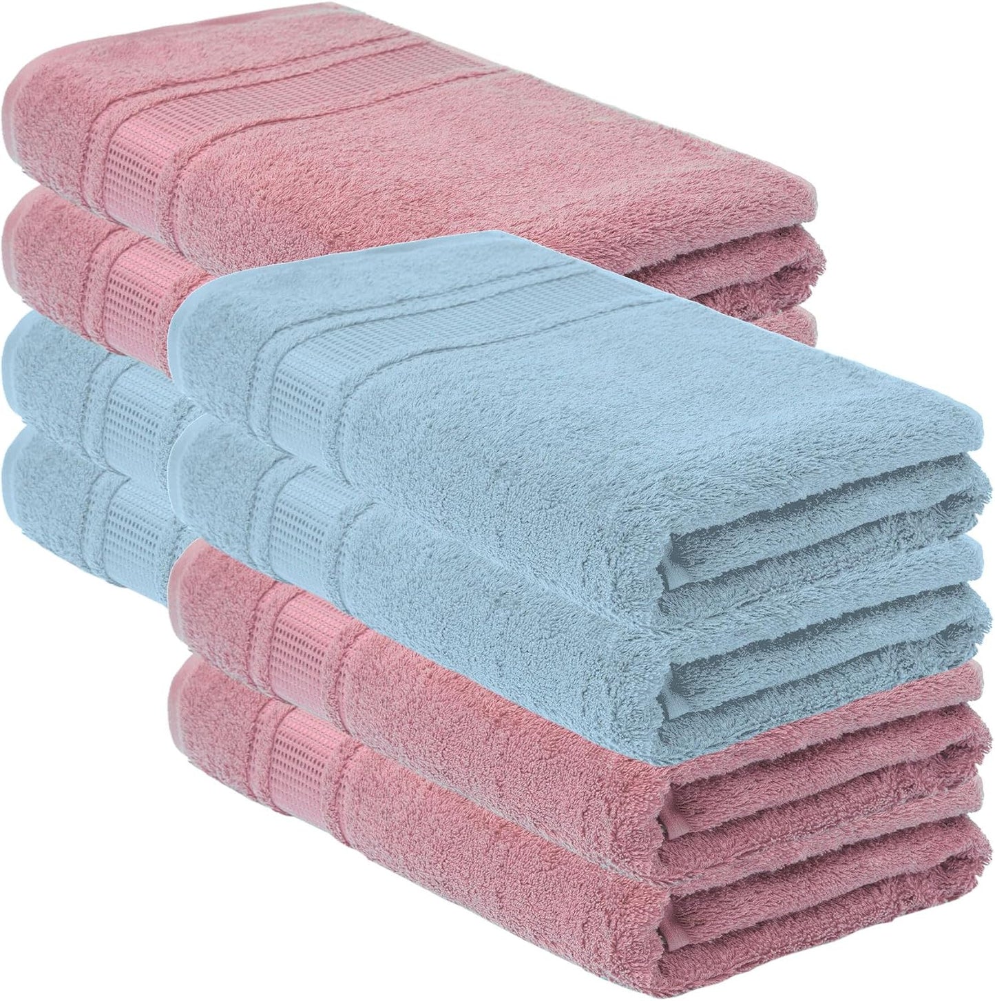 Fingertip Towels 8 Pack, 100% Turkish Cotton, Small Hand Towels for Body and Face, 12 x 18 in, Soft and Absorbent