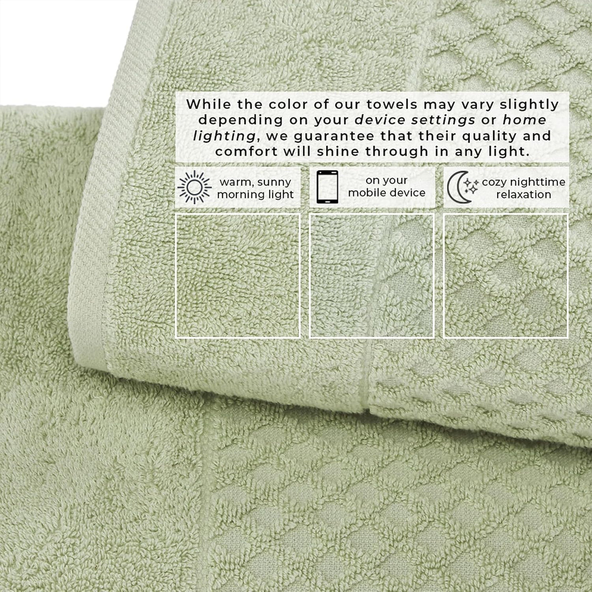 Great Bay Home Oversized Bath Sheets - 100% Cotton 2 Pack 68x35 Extra Large Towel - Absorbent, Durable, Quick-Dry