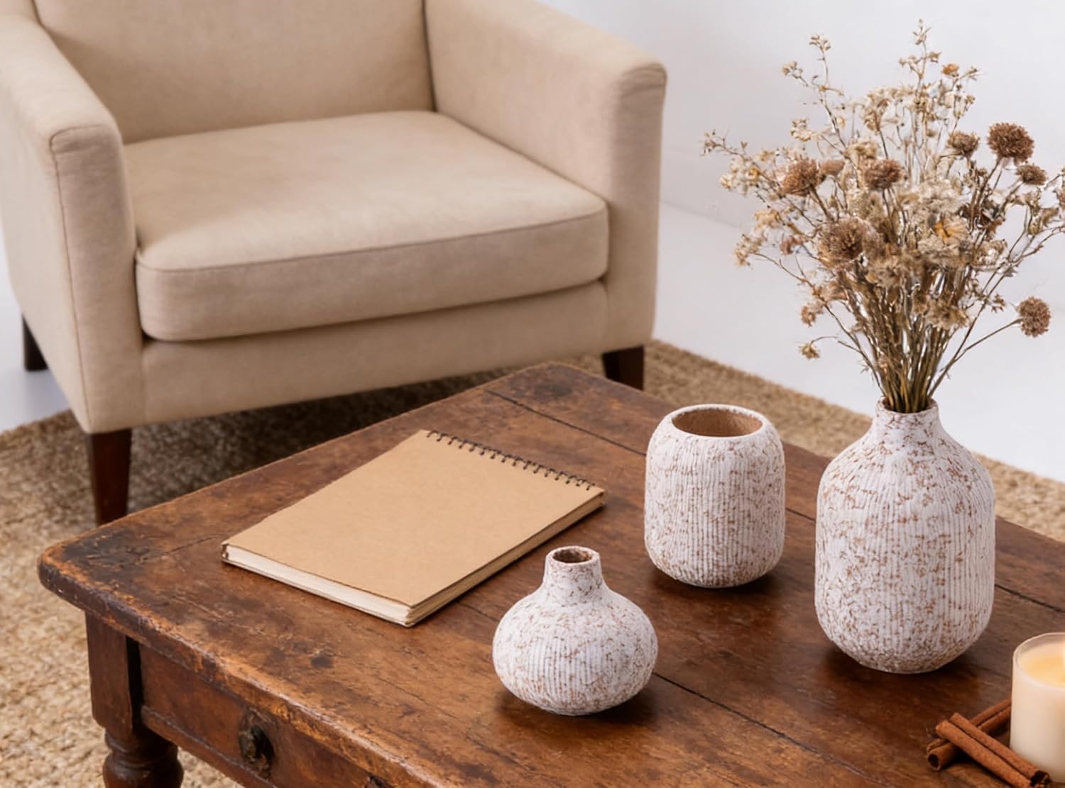 Modern Ceramic Vases Set 3 / 15 Floral