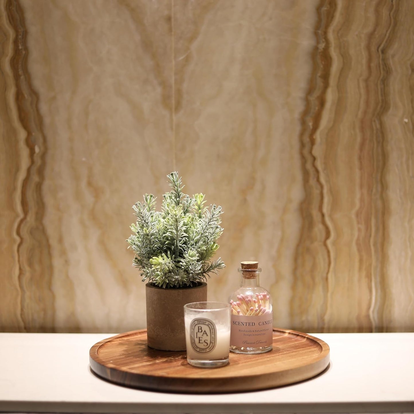 Round Wood Tray / 9.8