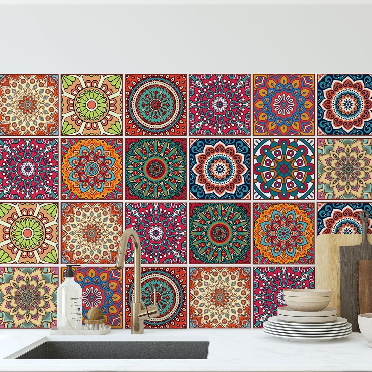 Self-Adhesive Removable Waterproof Vinyl Decals / Set of 30